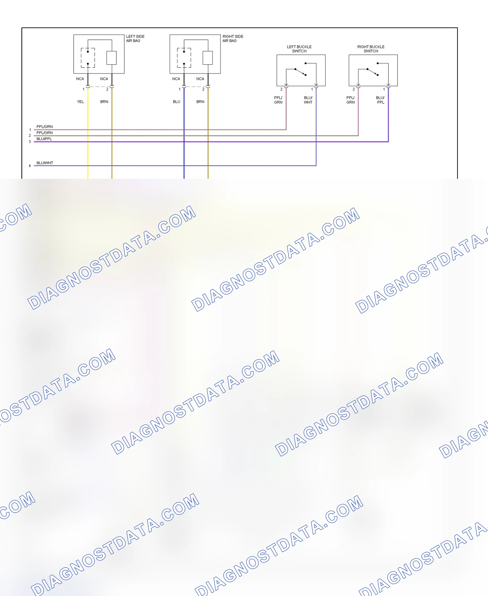 Scheme 23: Air Bag System Wiring Diagram (Range Rover-2 Of 2)
