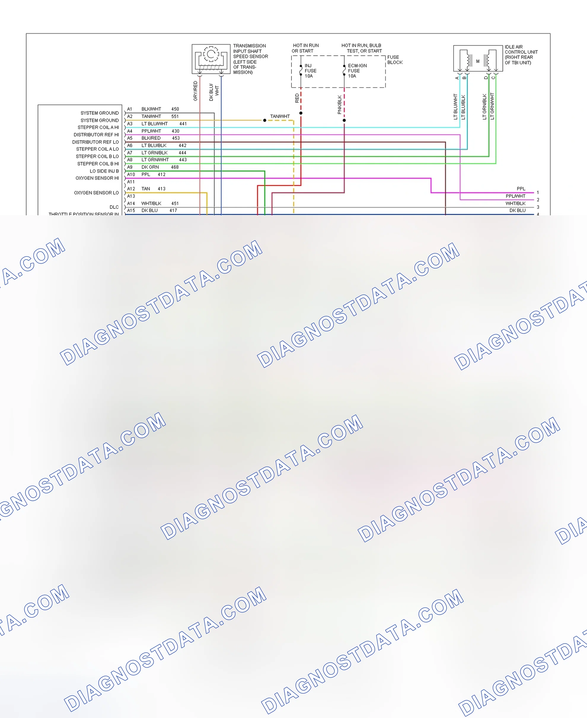 Scheme 161: Schematic (Pickup, Sierra, Suburban - 7.4L With A/T - 1 Of 3)