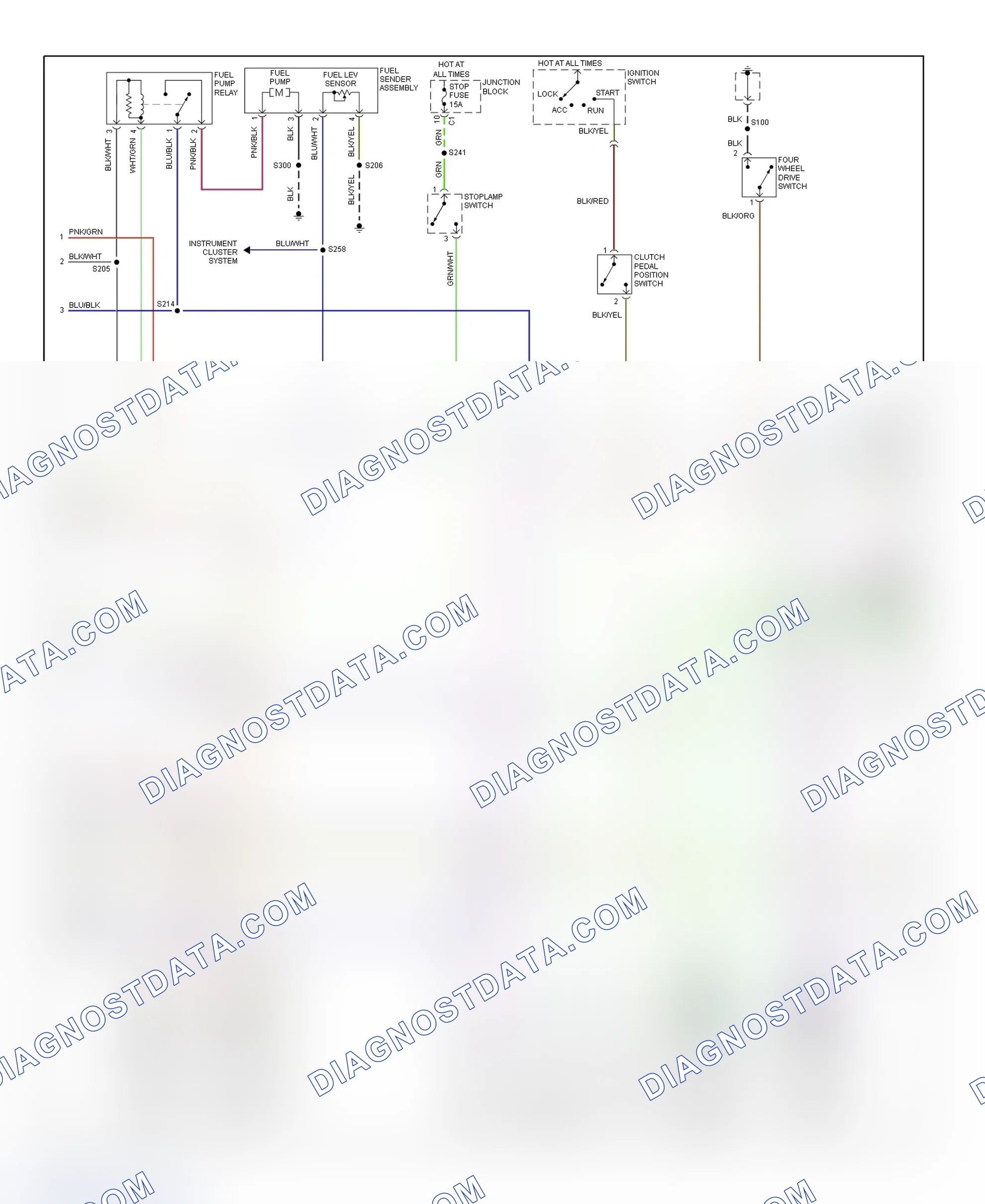 Scheme 180: PCM Wiring Diagram (Tracker - 1.6L - 2 Of 3)