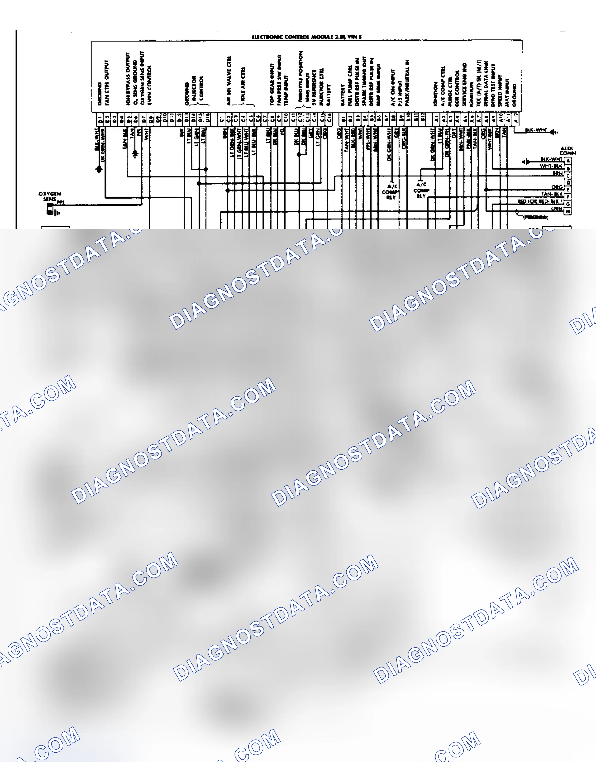 Scheme 15: Wiring Diagram: Camaro & Firebird 2.8L PFI System