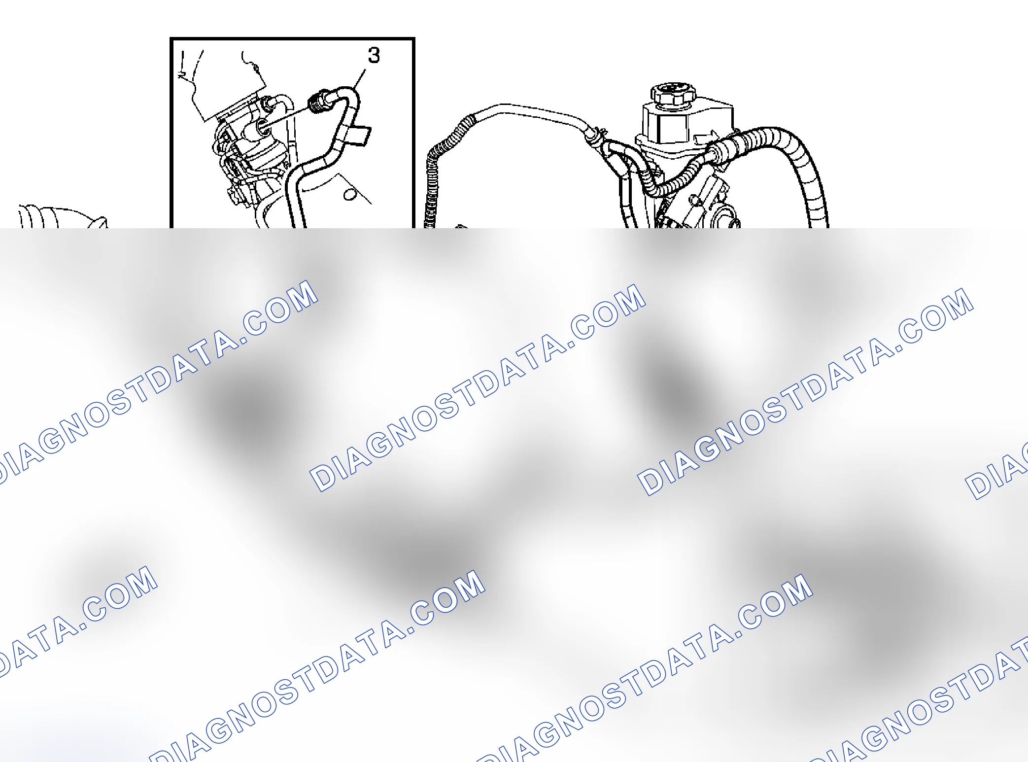 Scheme 9: Power Steering Pressure Pipe/Hose Replacement (LZ4/LZE/LZ9)