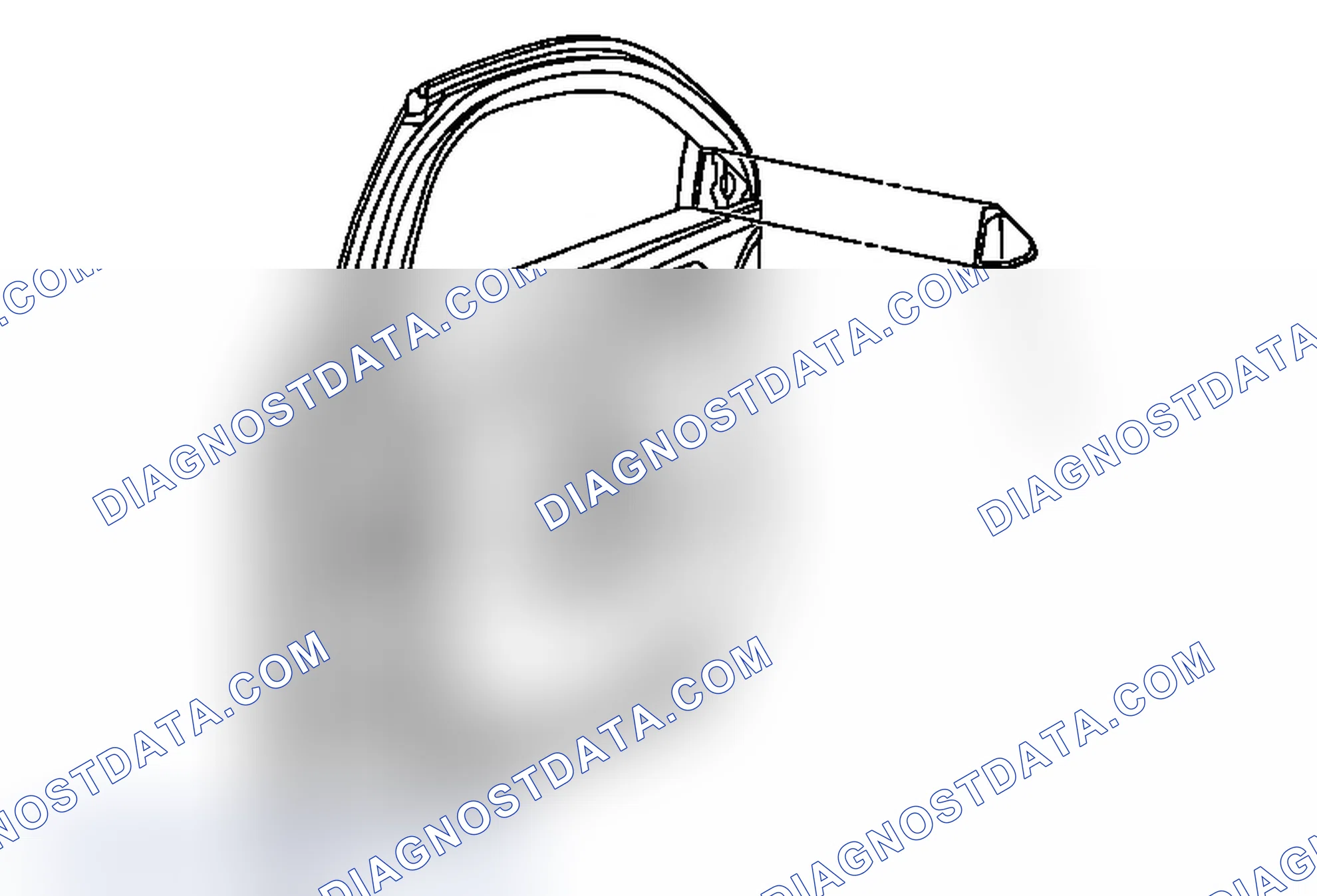 Scheme 54: Front Side Door Outside Rearview Mirror Filler Replacement