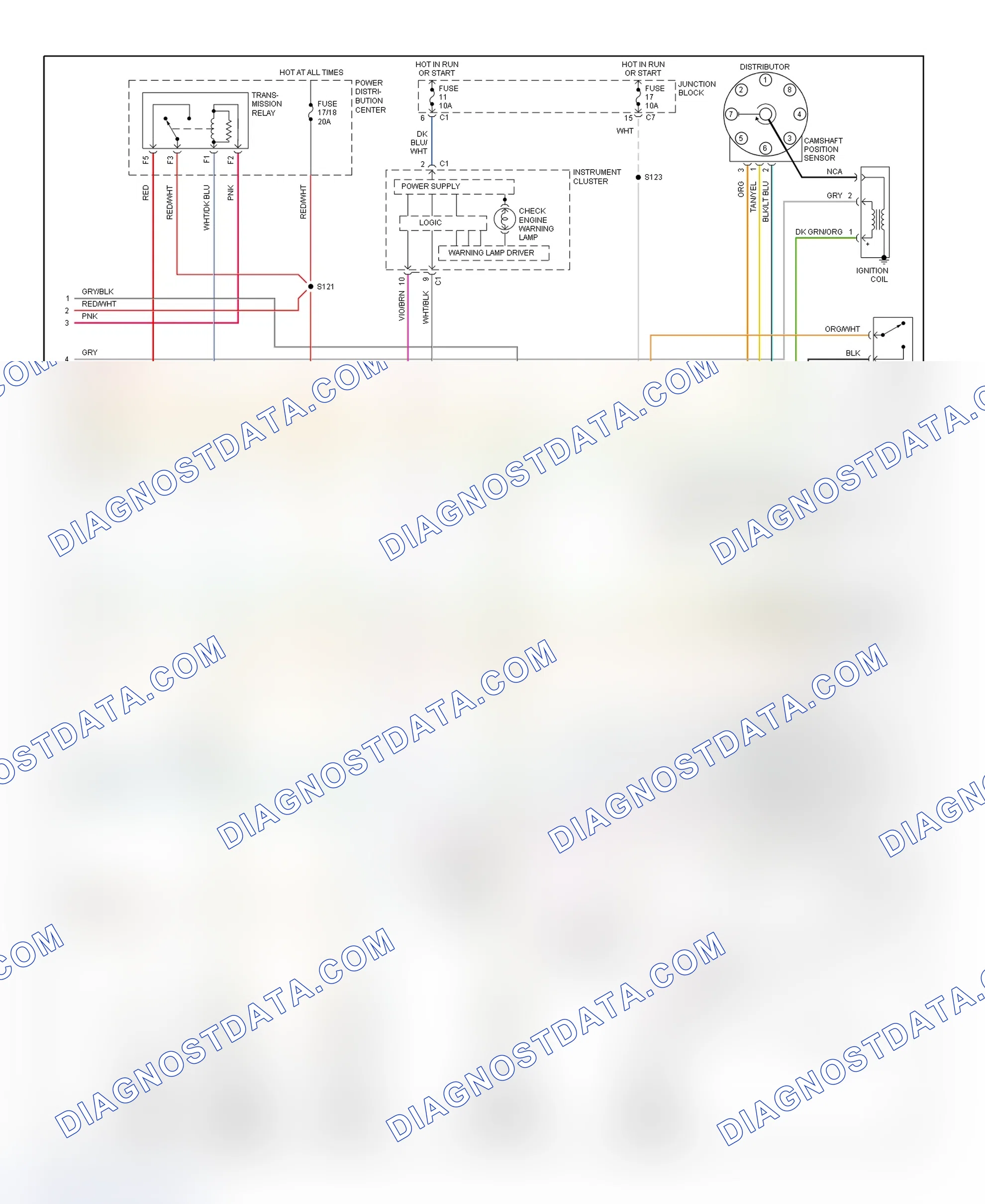 Scheme 57: PCM Wiring Diagram (Ram Van & Ram Wagon - 5.2L Gasoline & 5.9L - 3 Of 3)