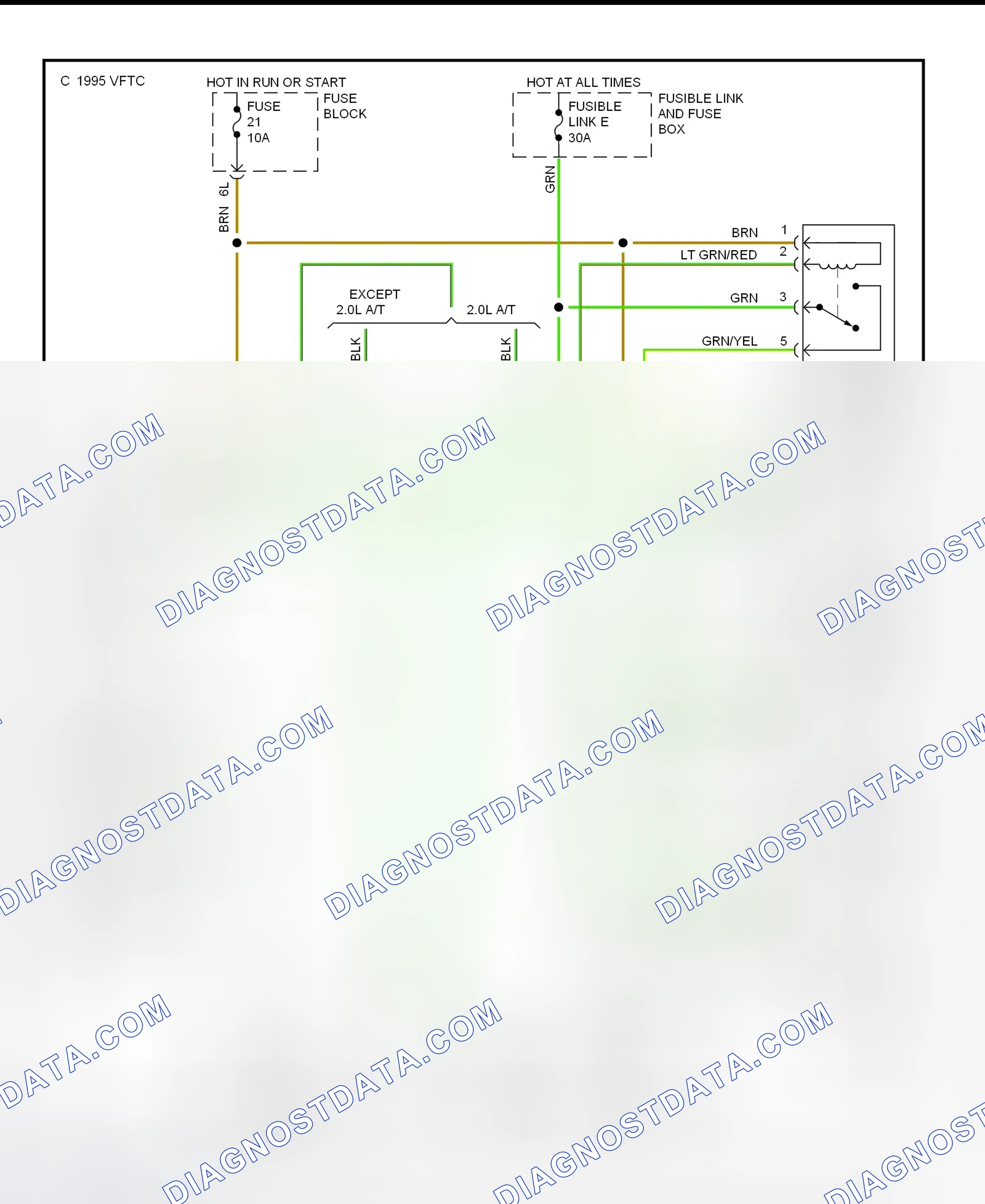 Scheme 4: Electric Cooling Fan System Wiring Diagram (1997 Sentra & 200SX)