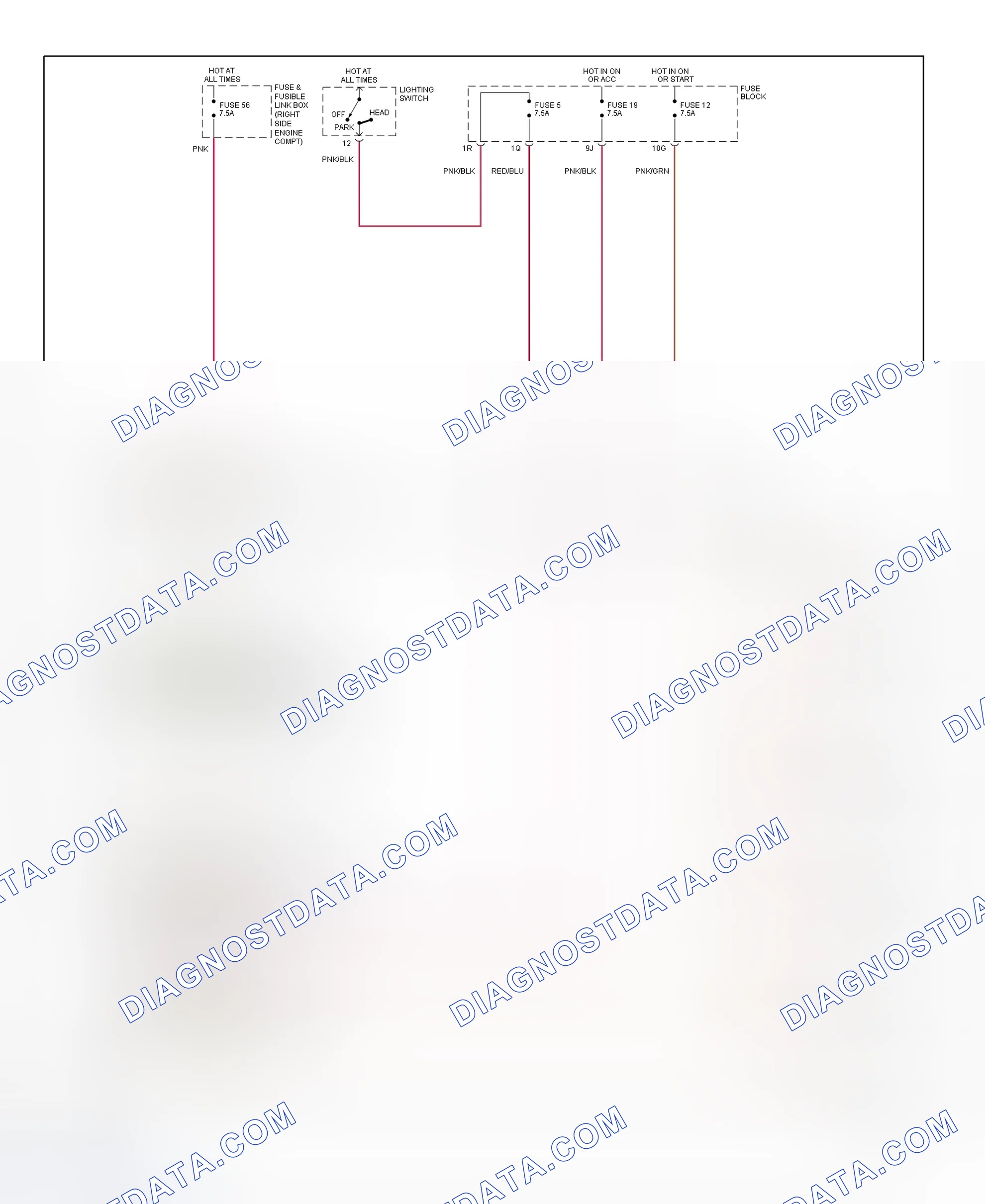 Fig. 9: Multiplex Control System Wiring Diagram