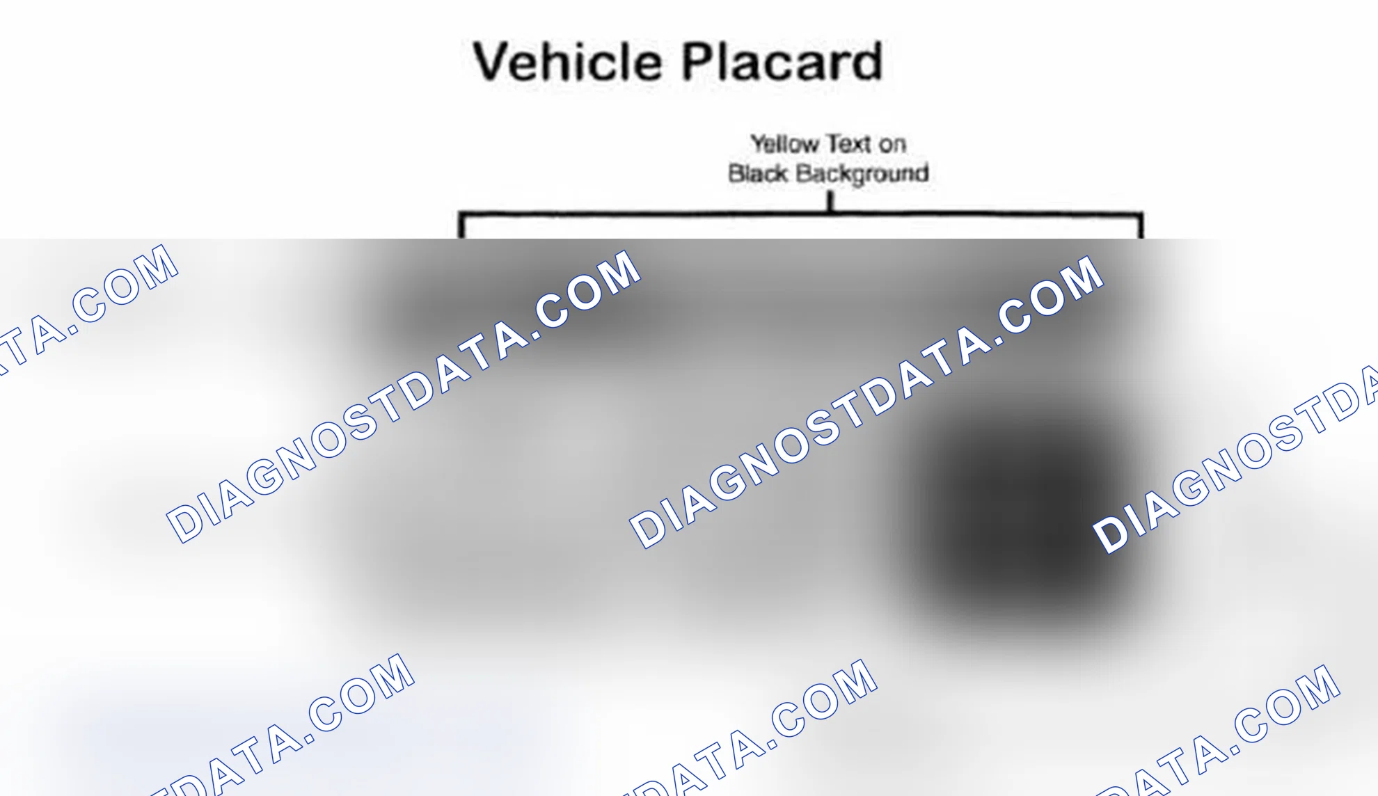 Scheme 28: Vehicle Tire Placard - Typical