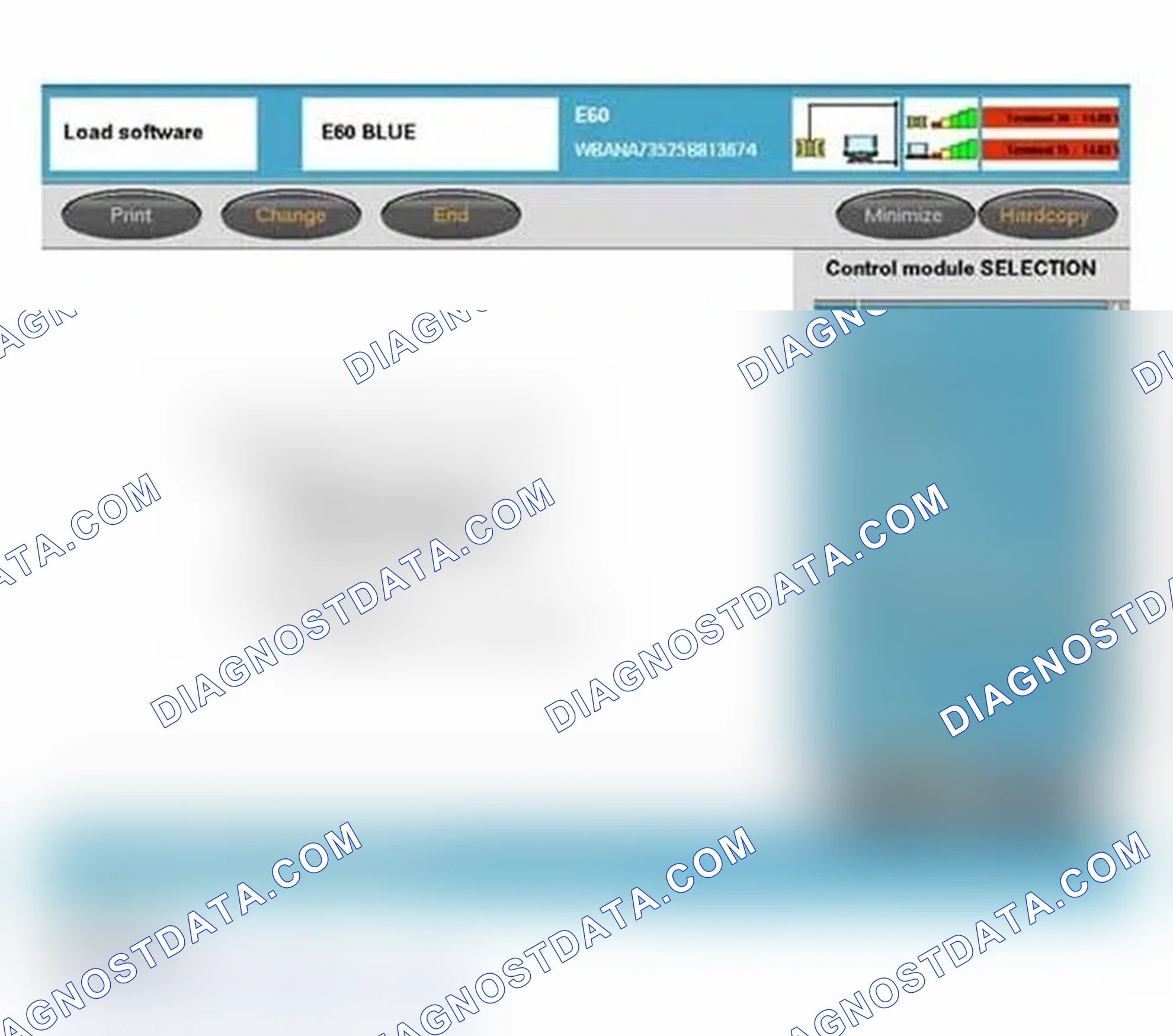 Scheme 163: Control Module Selection - Programming - Update Software