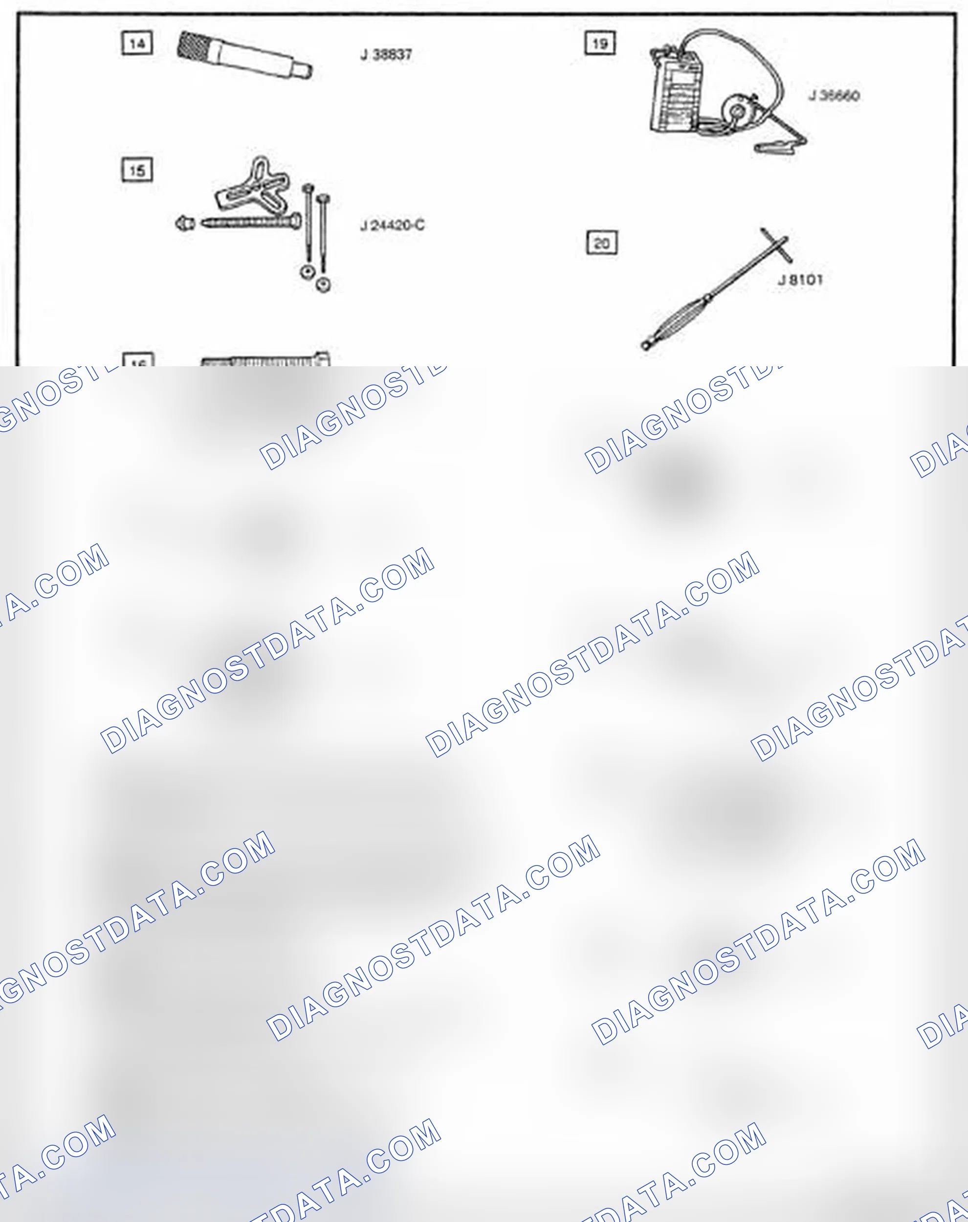 Scheme 114: Special Tools Chart (2 Of 3)