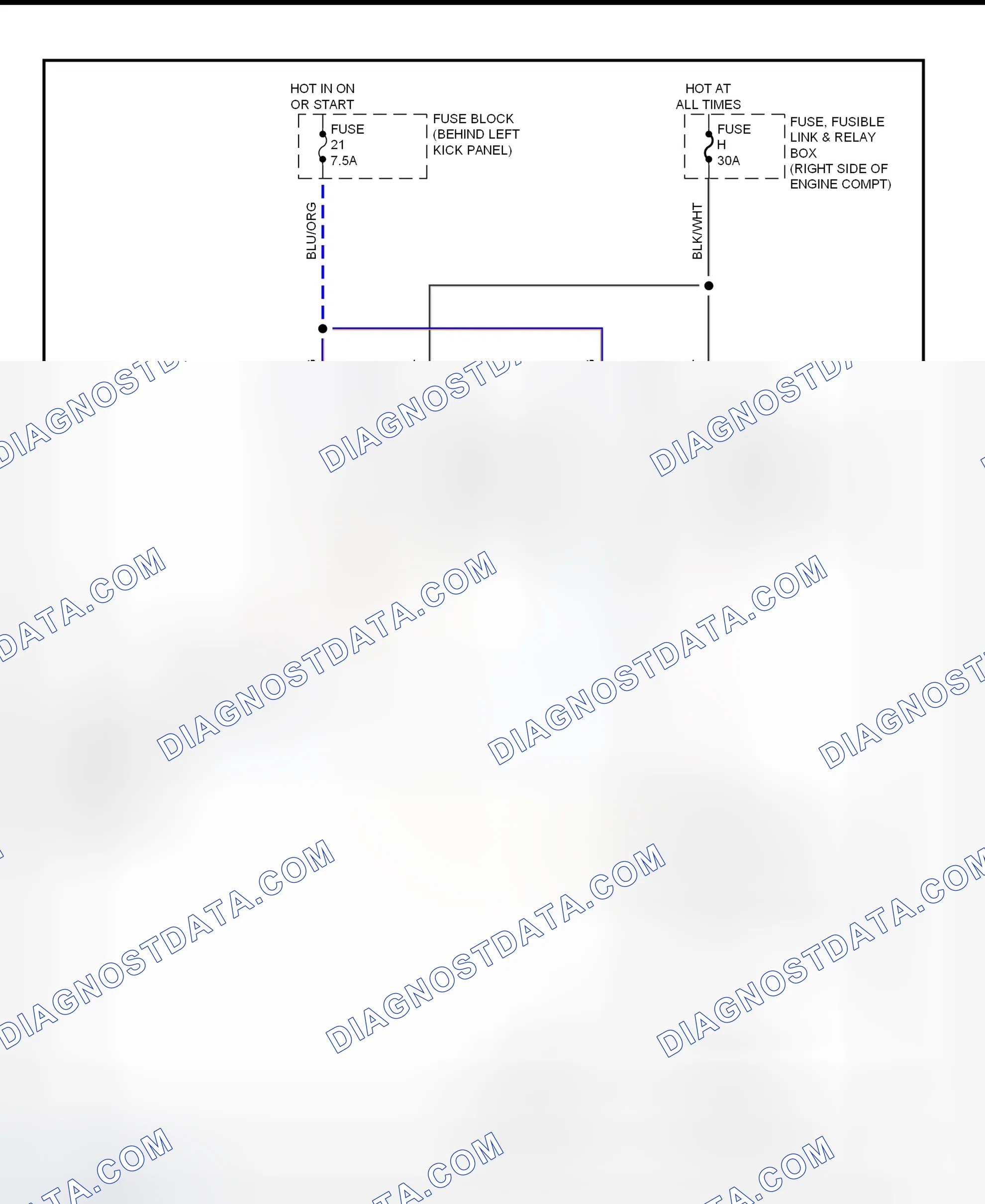 Scheme 6: Electric Cooling Fan Schematic (1995-96 240SX)
