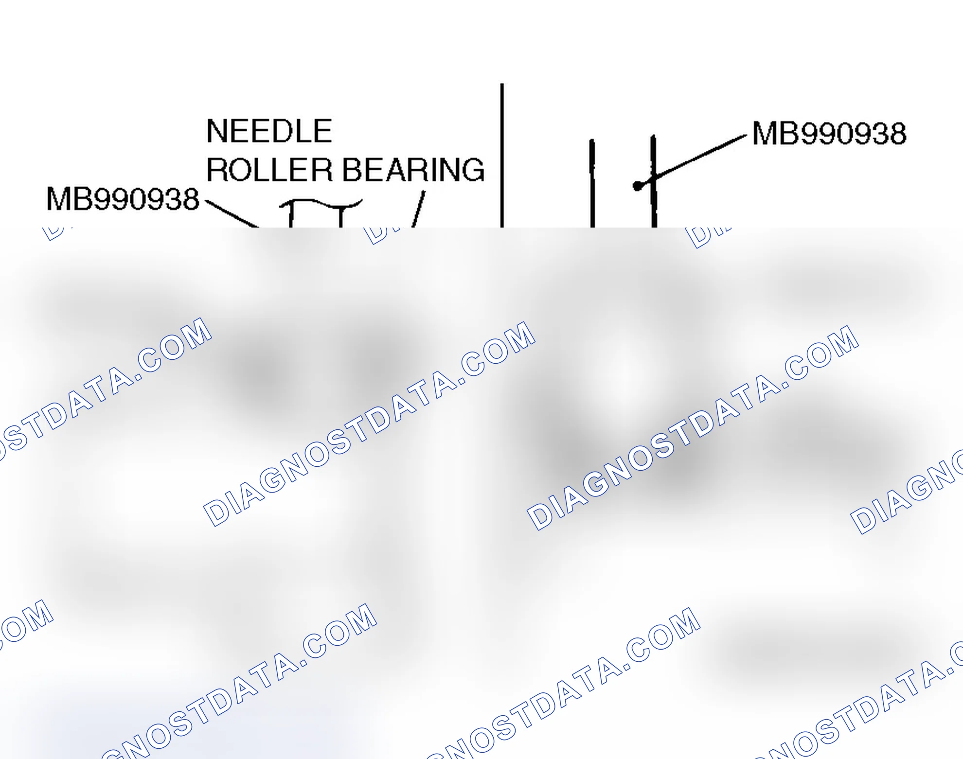 Scheme 172: >> B << NEEDLE BEARING/LOWER BEARING INSTALLATION
