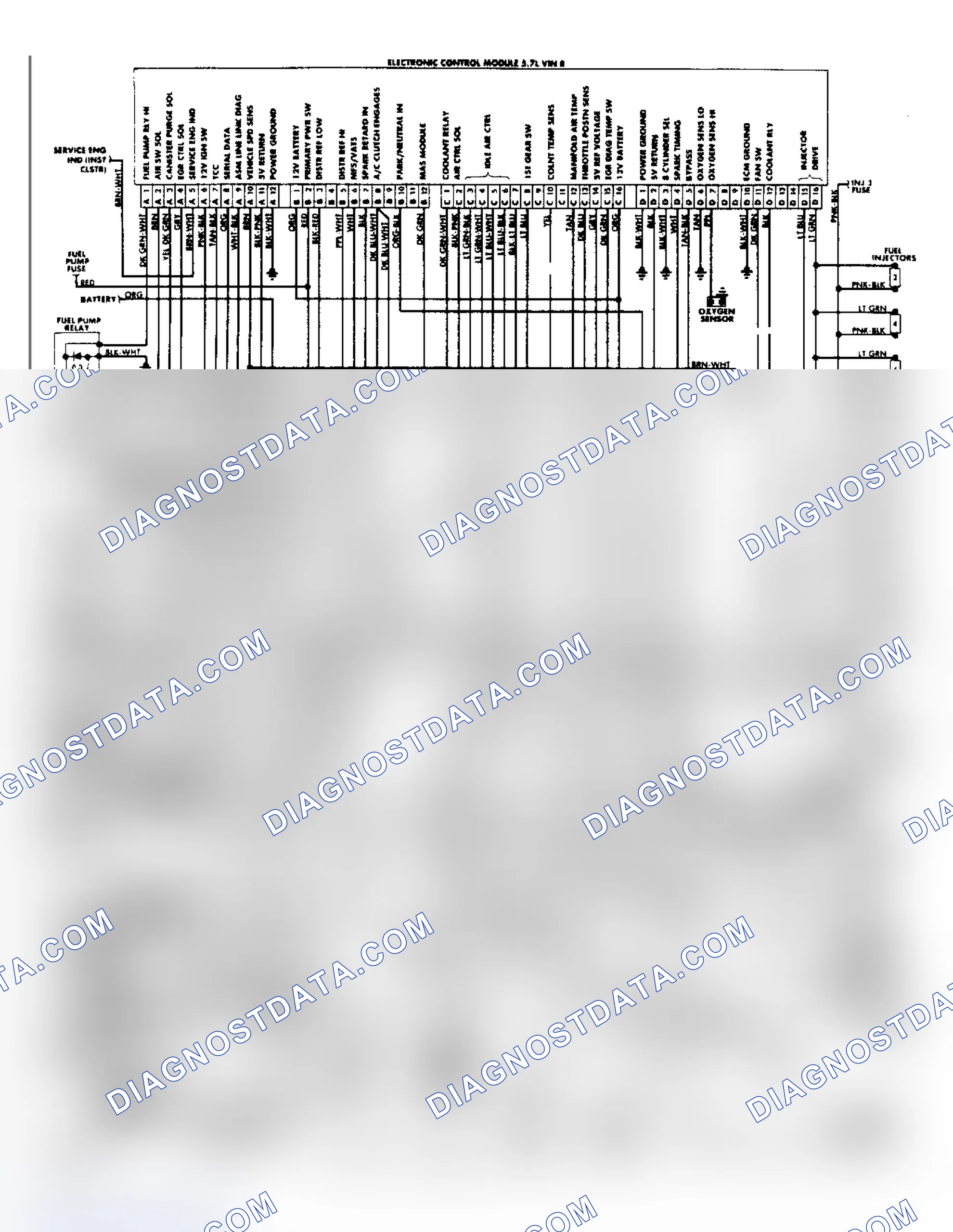 Scheme 26: Wiring Diagram: Corvette 5.7L Port Fuel Injection System