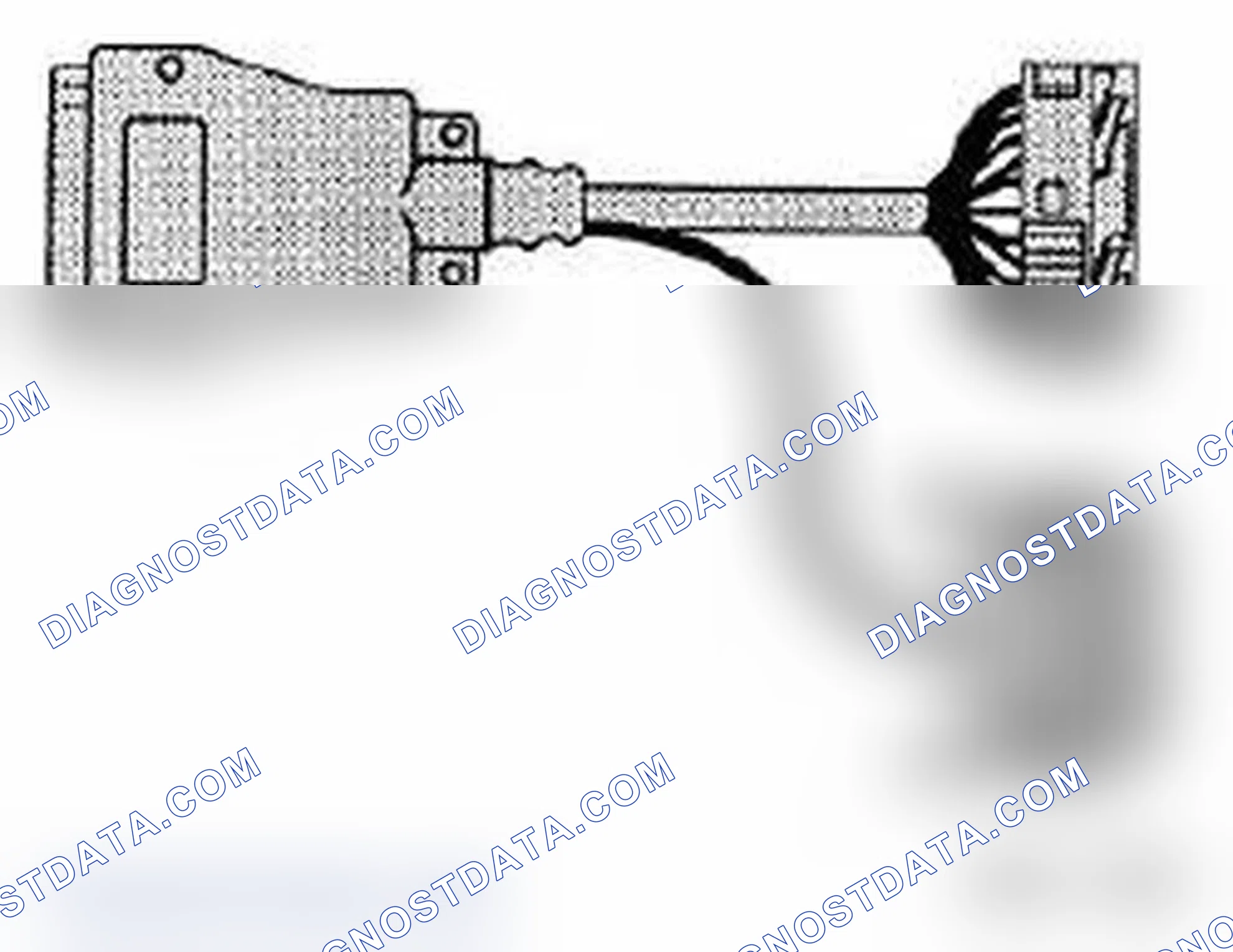Scheme 309: 61 4 450 20-pin V-adapter lead (D 2.5), black