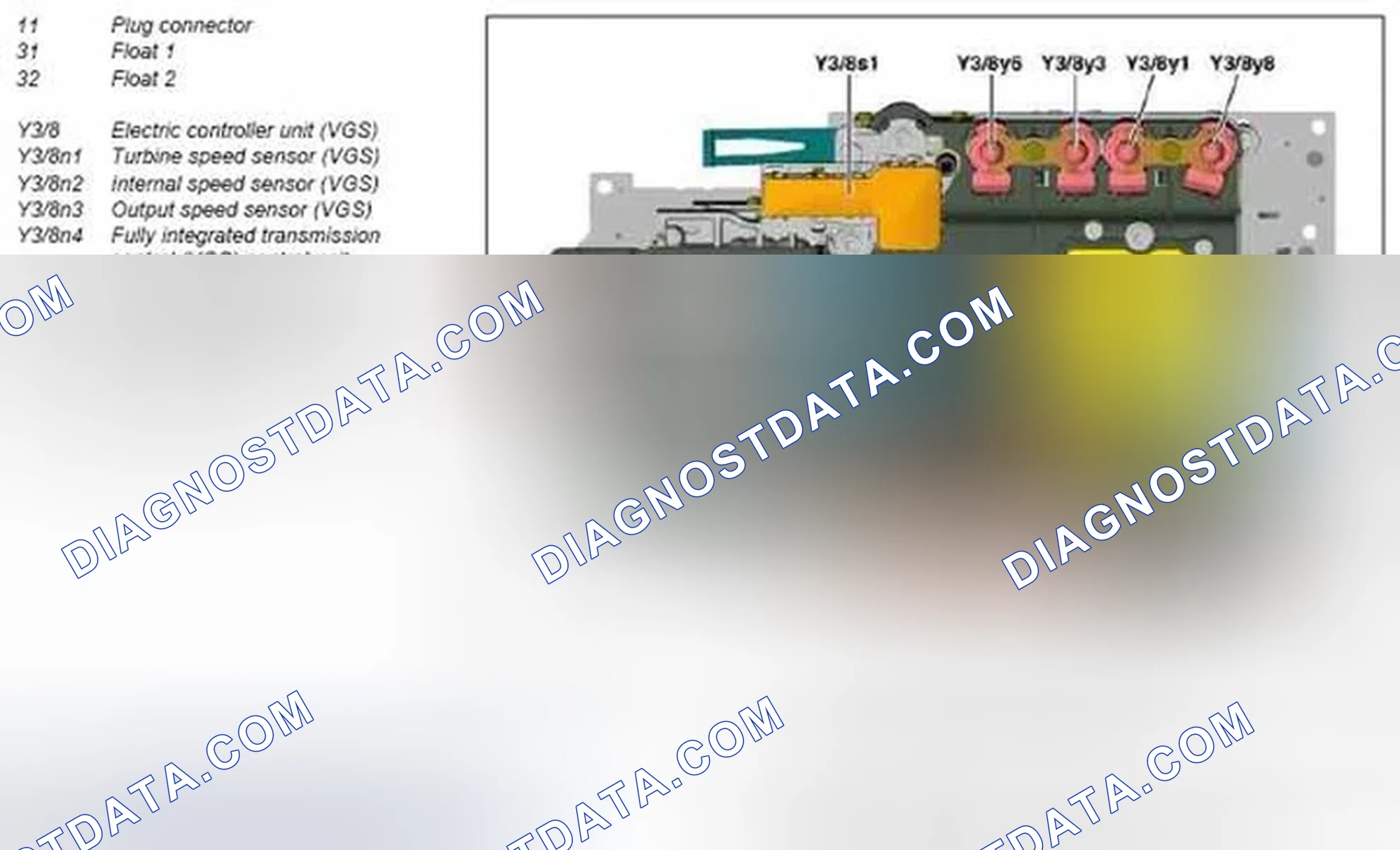 Scheme 161: Automatic transmission (AT), location of electric/electronic components - GF27.10-P-0001-08N