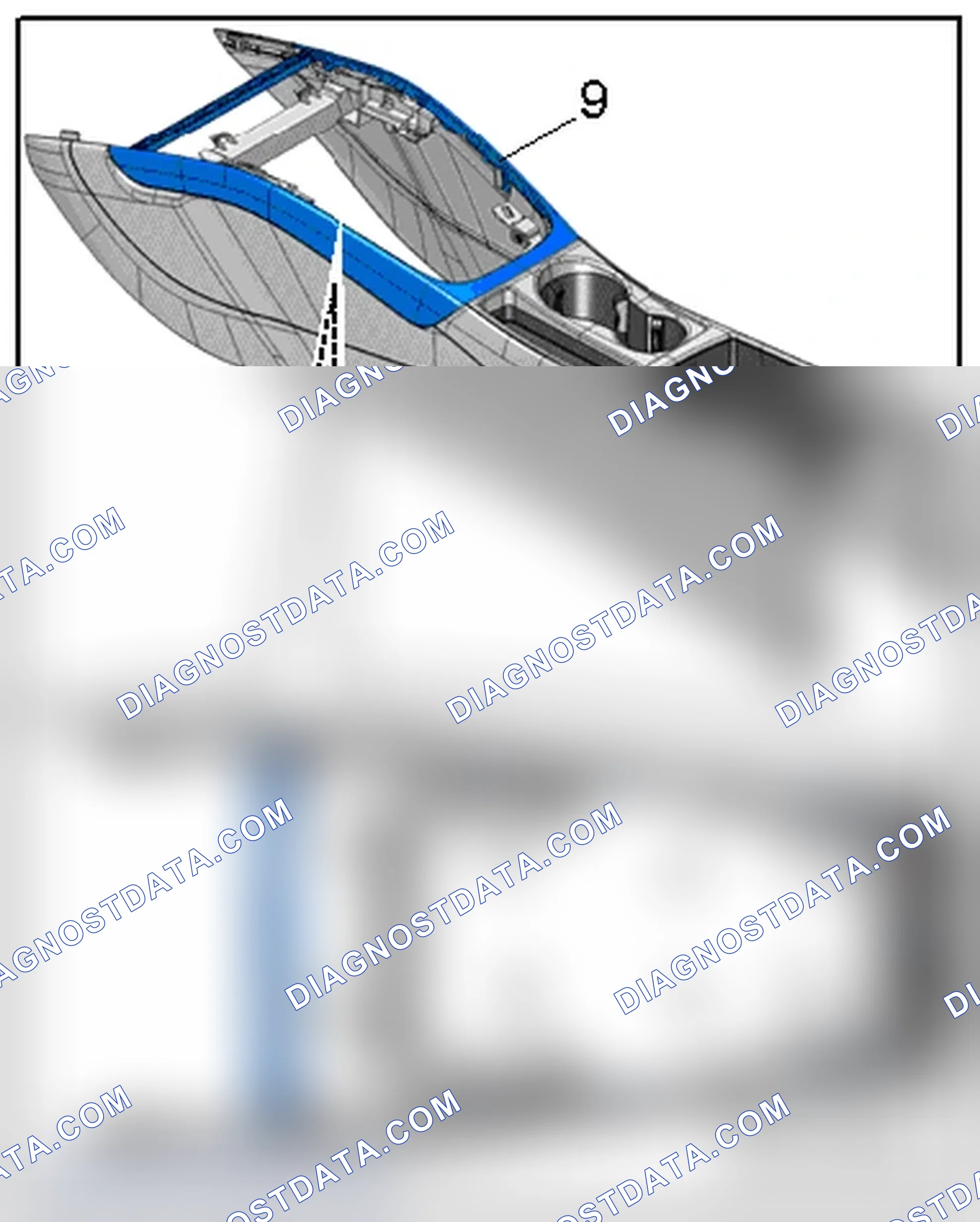 Scheme 384: CENTER CONSOLE TRIM PANEL