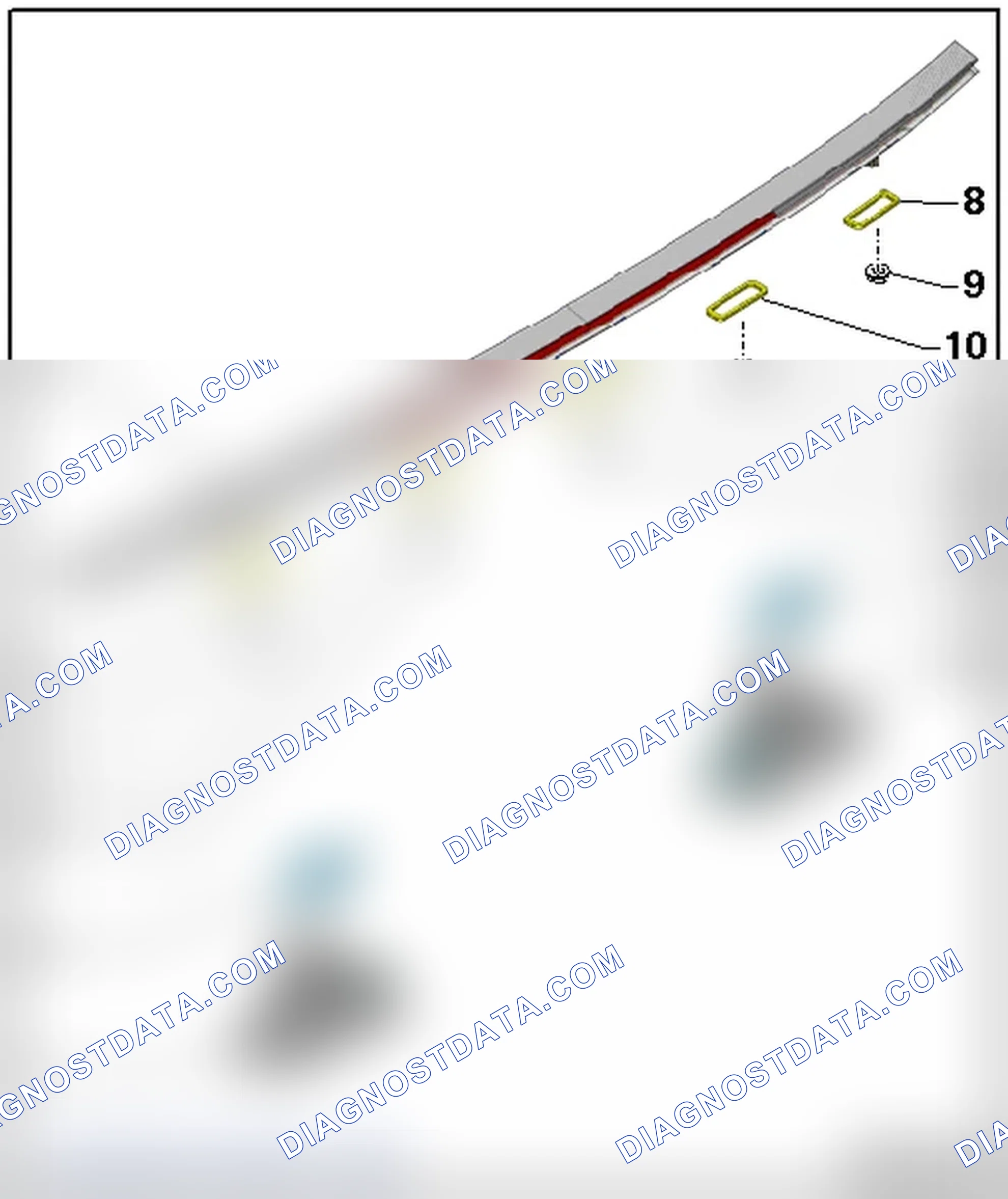 Scheme 18: HIGH-MOUNT BRAKE LAMP AND LICENSE PLATE LAMPS, 5-DOOR OVERVIEW