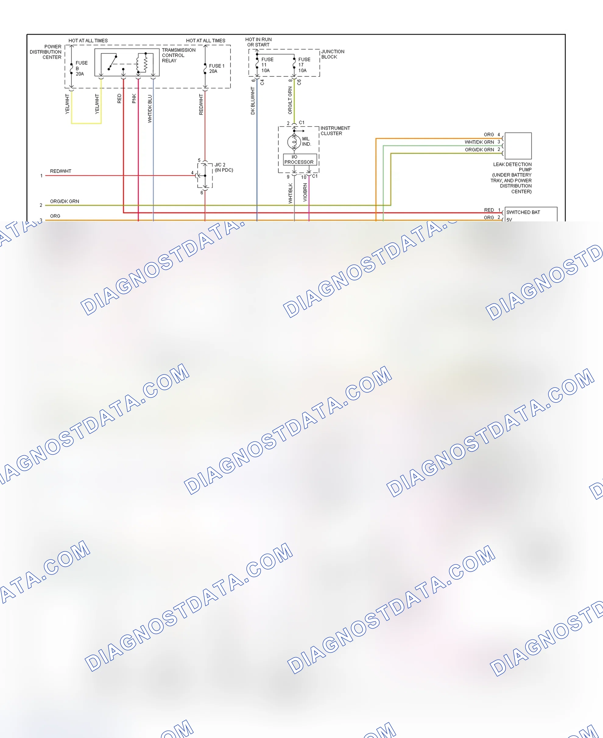 Scheme 39: PCM Wiring Diagram (Durango - 3.9L, 5.2L & 5.9L - 3 Of 3)