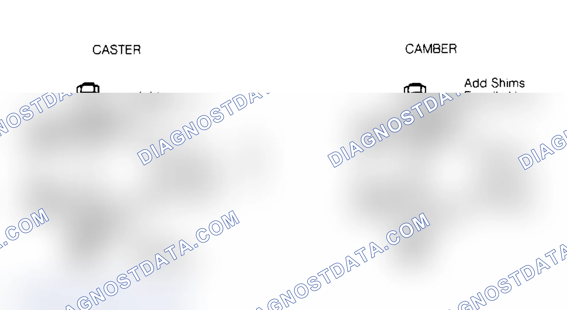Scheme 9: CAMBER ADJUSTMENT: B, D & Y BODIES