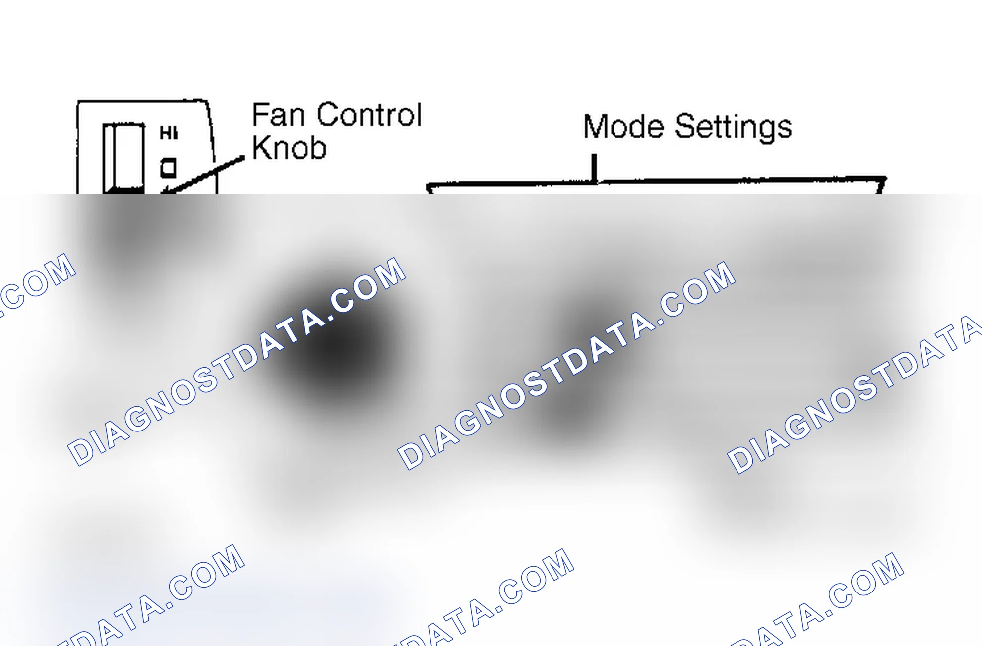 Scheme 21: Typical GM Man. A/C Control Panel W/Mode Selector Lever Some also have defroster button.