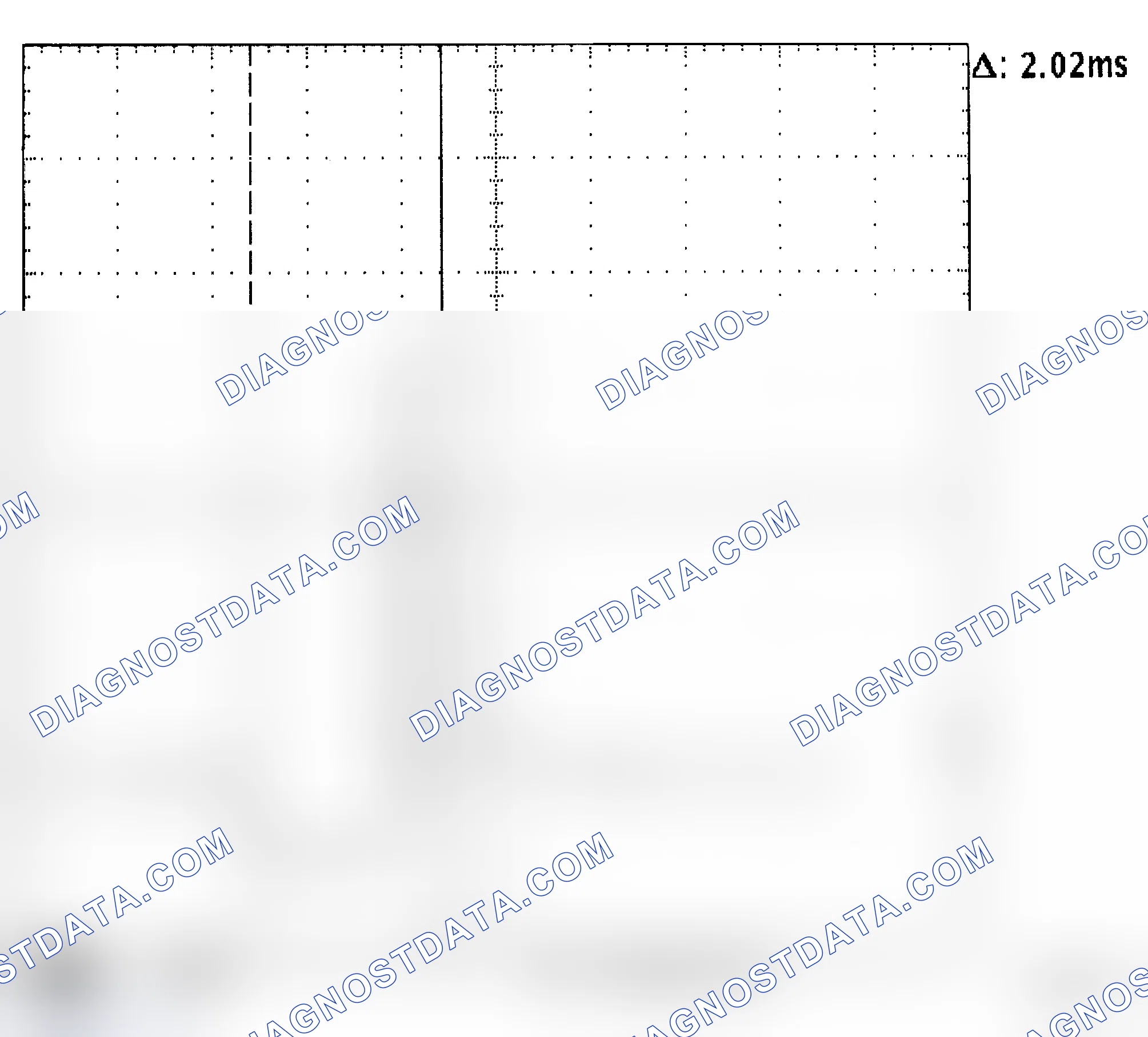 Scheme 333: Injector Waveform (Voltage) - Cursors Used - Known Good