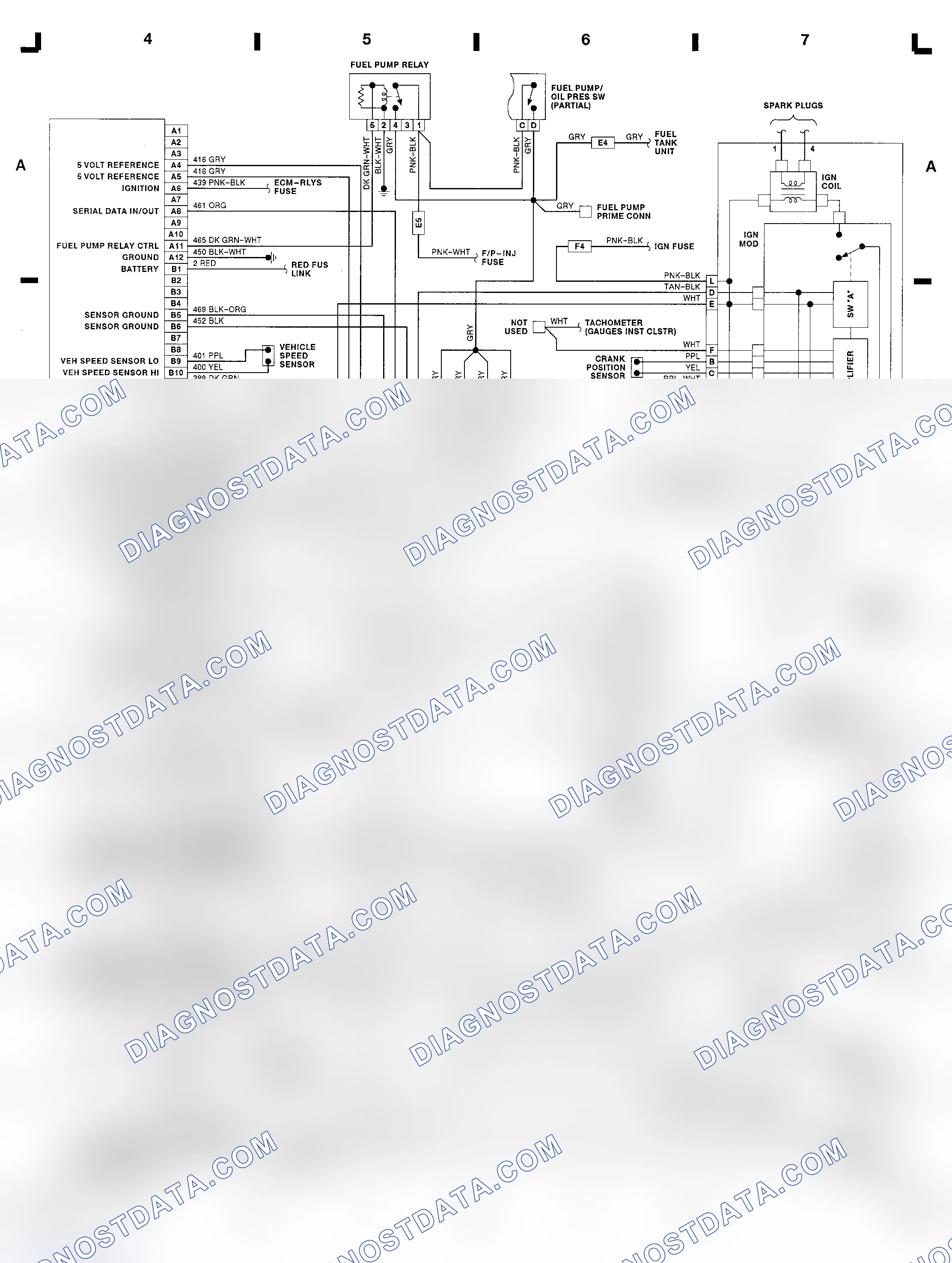 Scheme 5: 2.3L (VIN A & D) ECM Diagram (Cutlass Calais, Grand Am & Skylark)