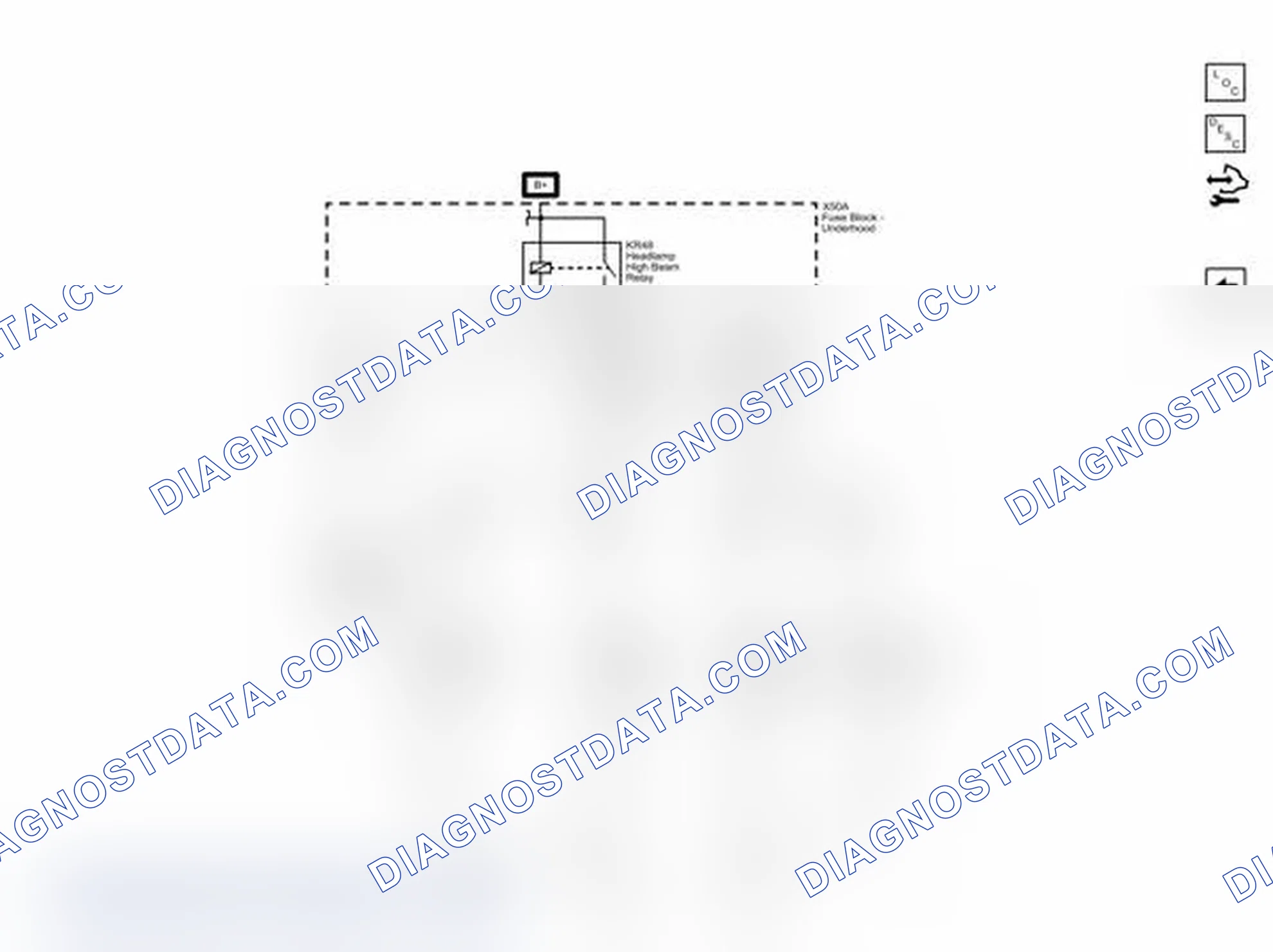 Scheme 3: High Beams Wiring Schematics
