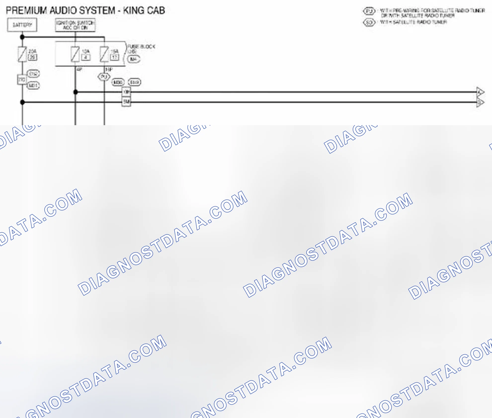 Scheme 446: Audio Unit: Wiring Diagram [Premium Audio (King Cab)]