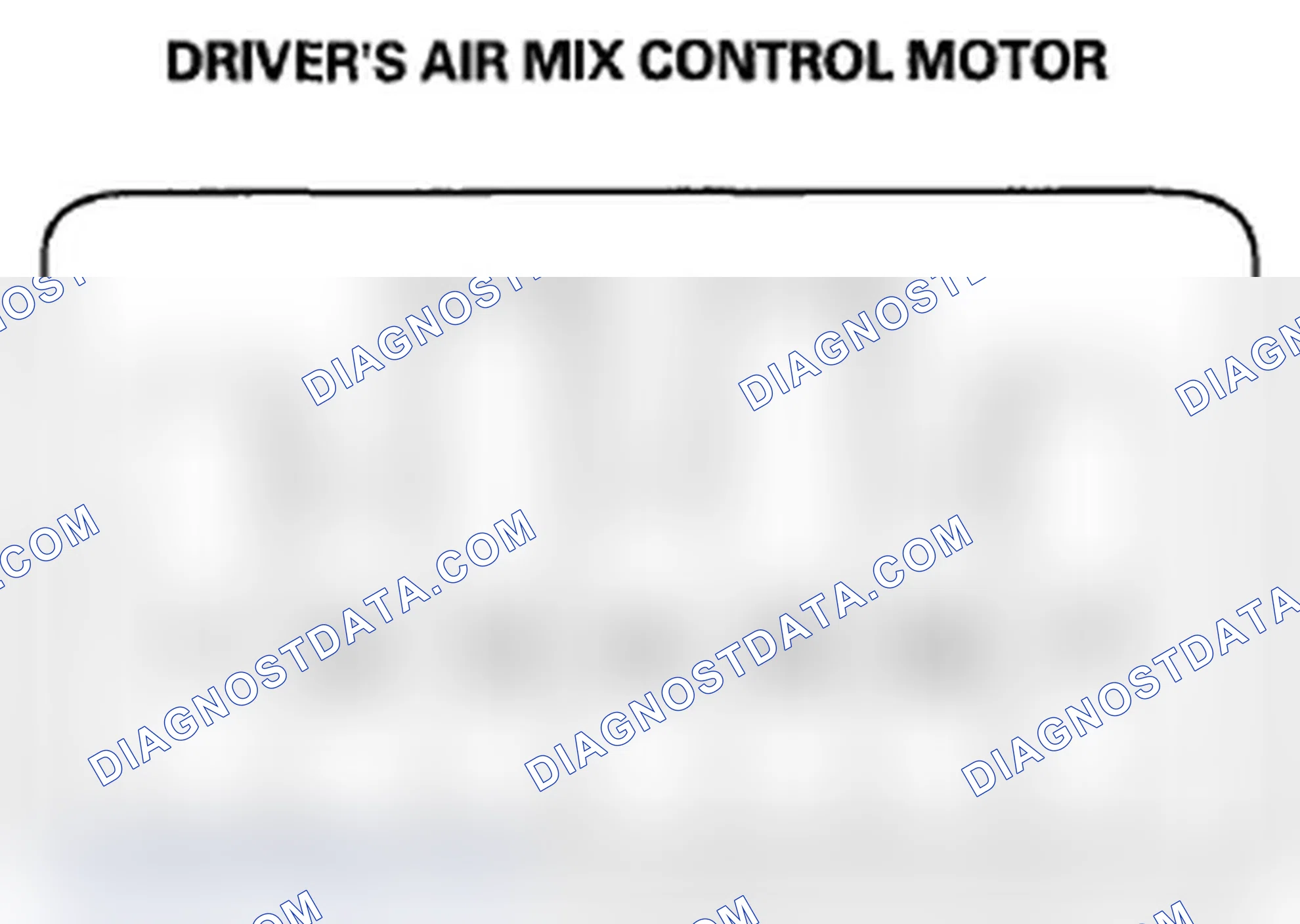 Scheme 133: Driver's Air Mix Control Motor Test