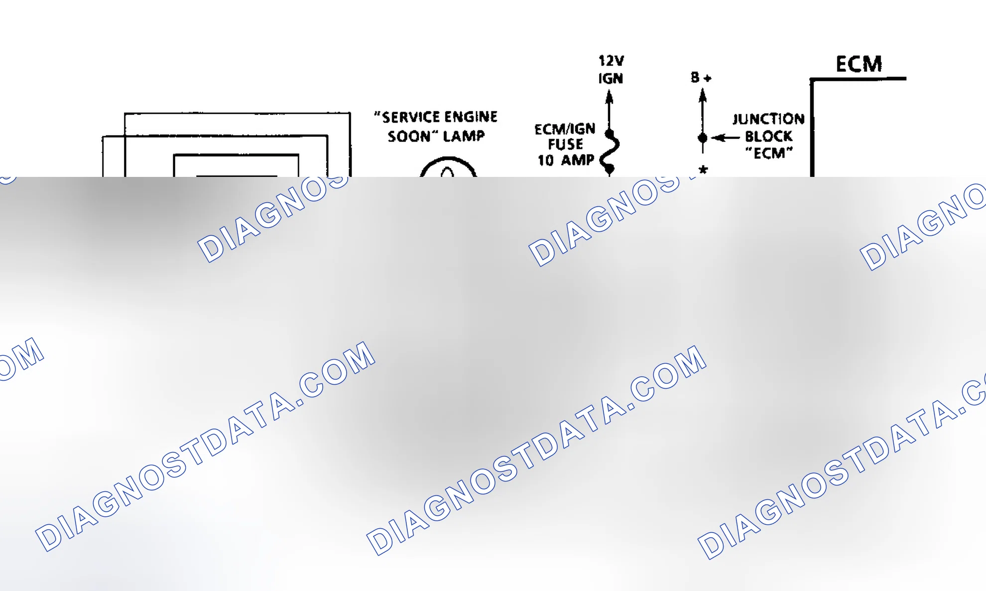 Scheme 7: Diesel Fuel Injection Diagnostic Circuit Schematic (Except Commercial Van & Van)
