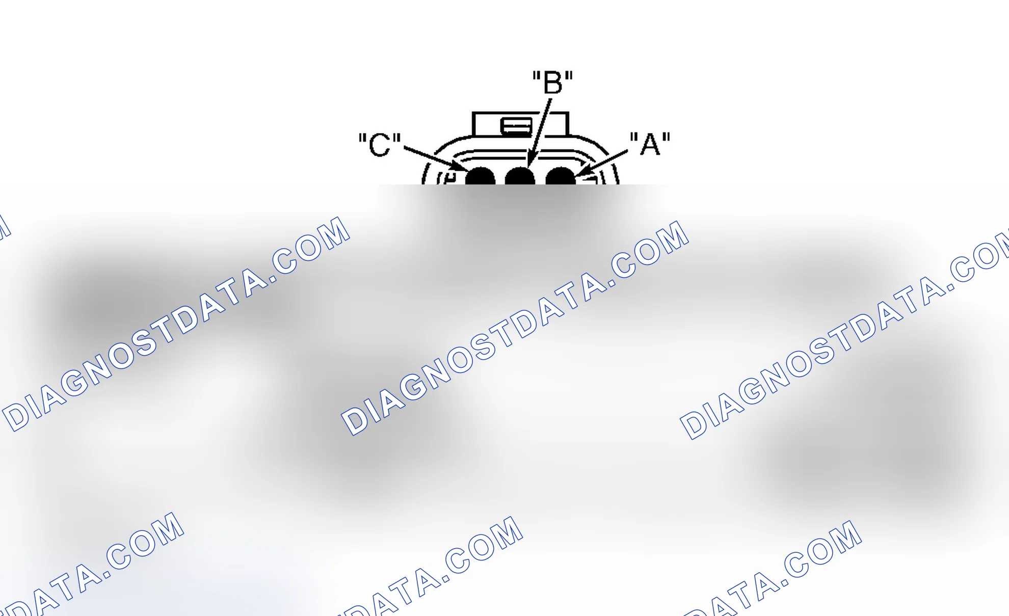 Scheme 755: CAMSHAFT POSITION SENSOR CONNECTOR END VIEW