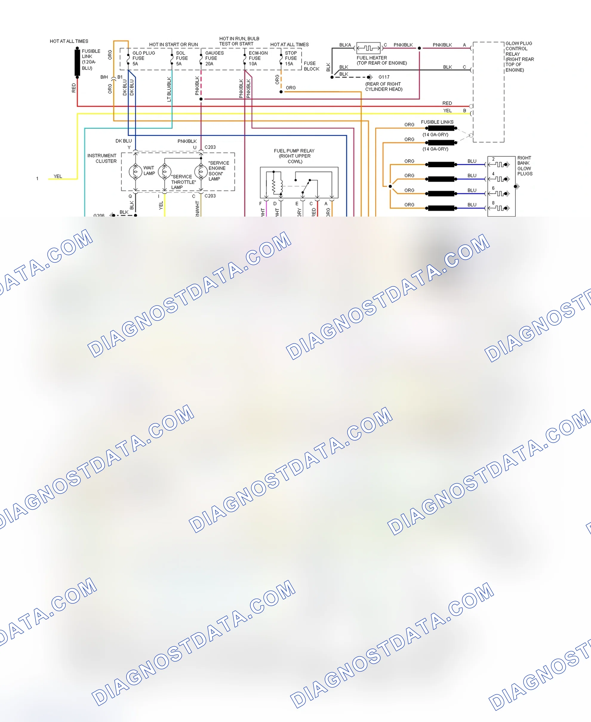 Scheme 375: Wiring Diagram (Blazer, Pickup, Sierra, Suburban & Yukon - With 4L80-E - 2 Of 2)