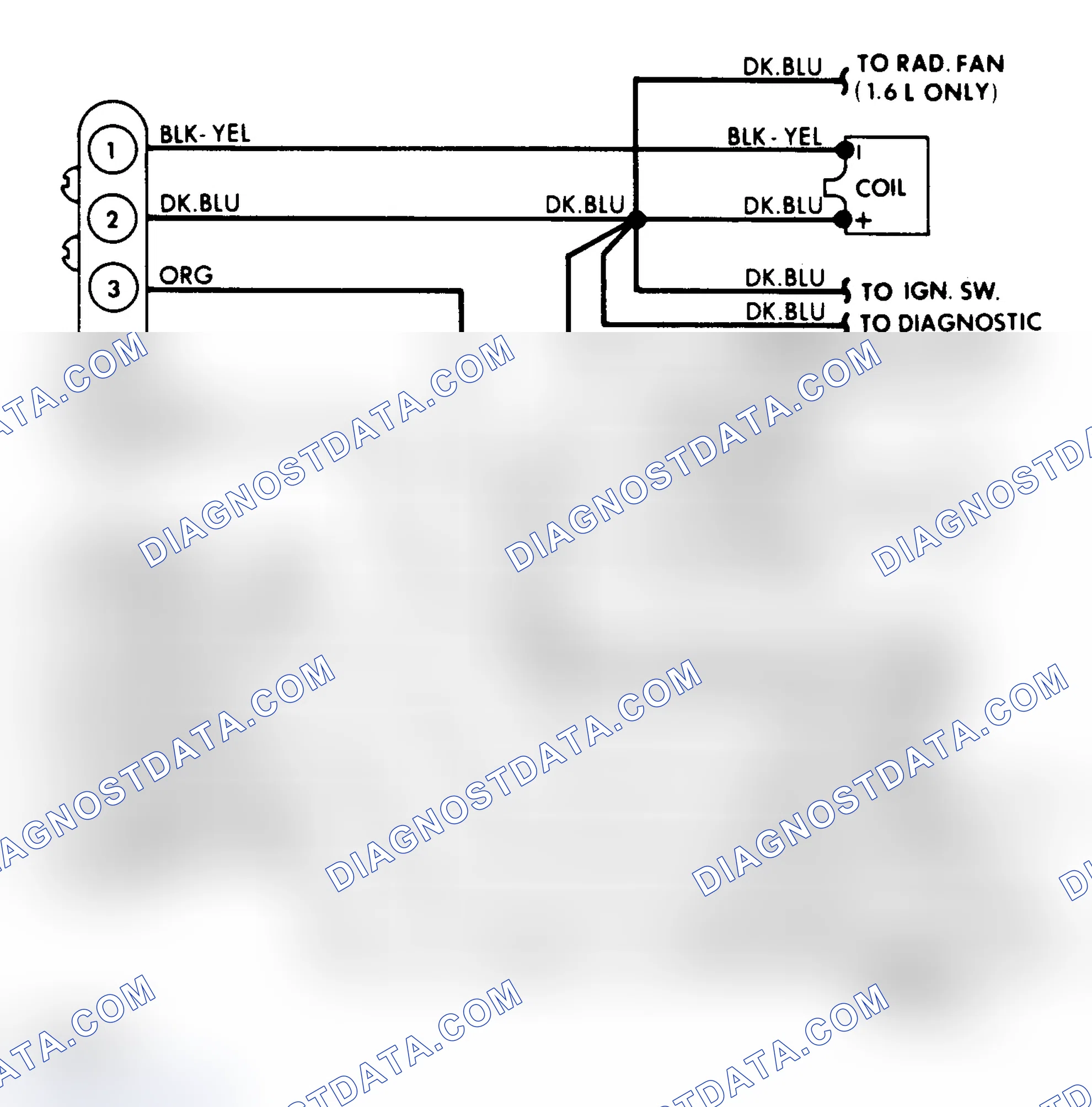 Scheme 176: Wiring Diagram for Hall Effect Electr Spark Control System on 1.6 & 2.2L Non-EFI Enginesonic