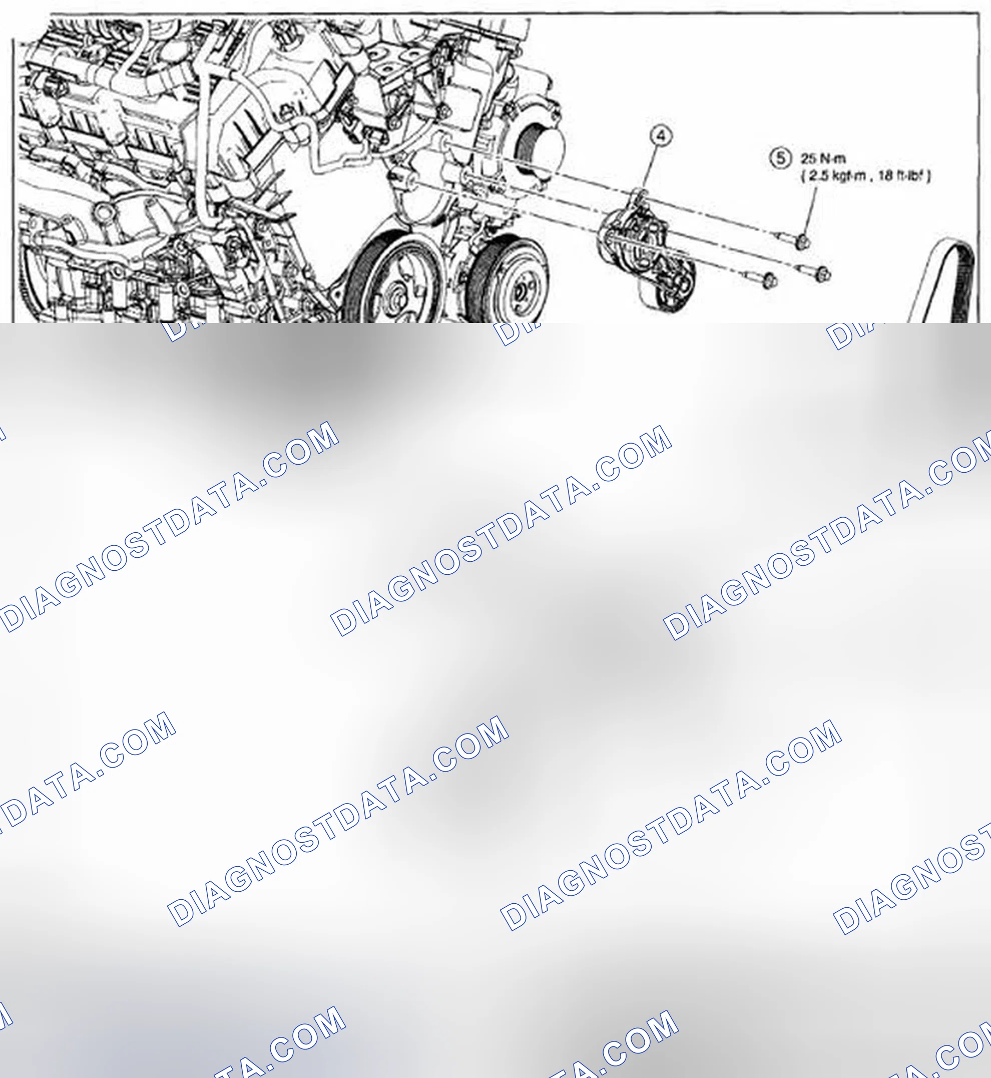 Scheme 626: FRONT END ACCESSORY DRIVE (FEAD) EXPLODED VIEW - 3.0L