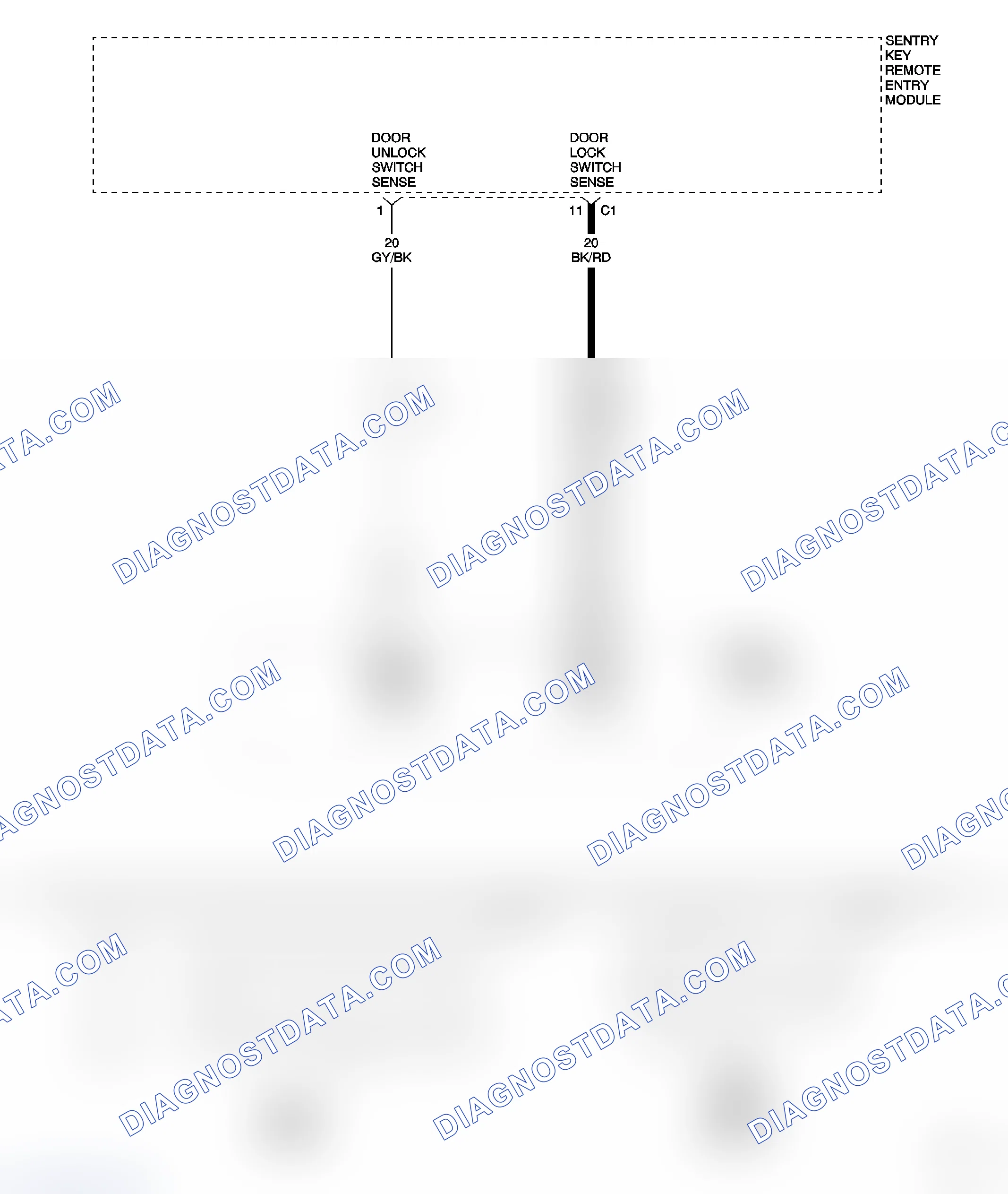 Scheme 91: DOOR LOCK SWITCH SENSE CIRCUIT