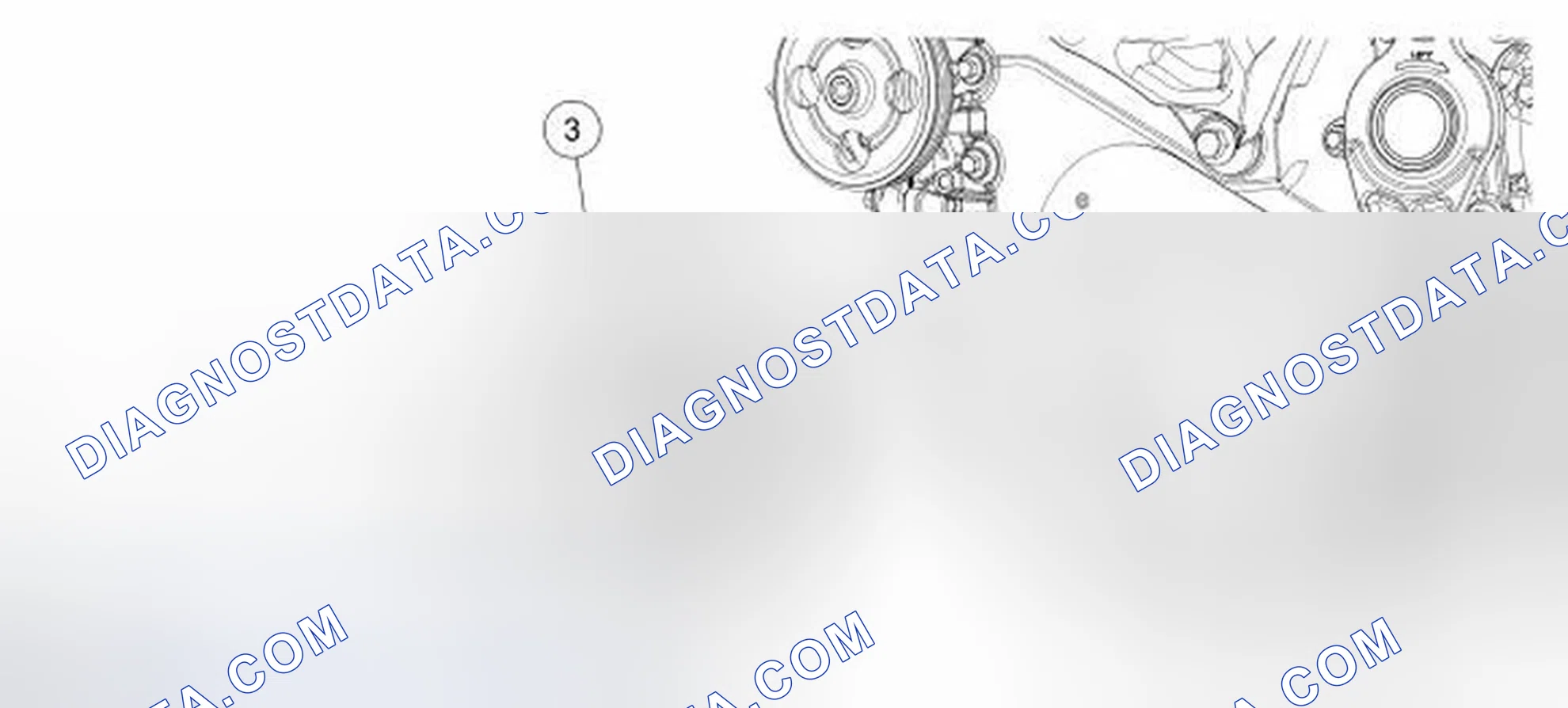 Scheme 8: Lower End Components - Exploded View, Crankshaft Pulley and Crankshaft Front Seal