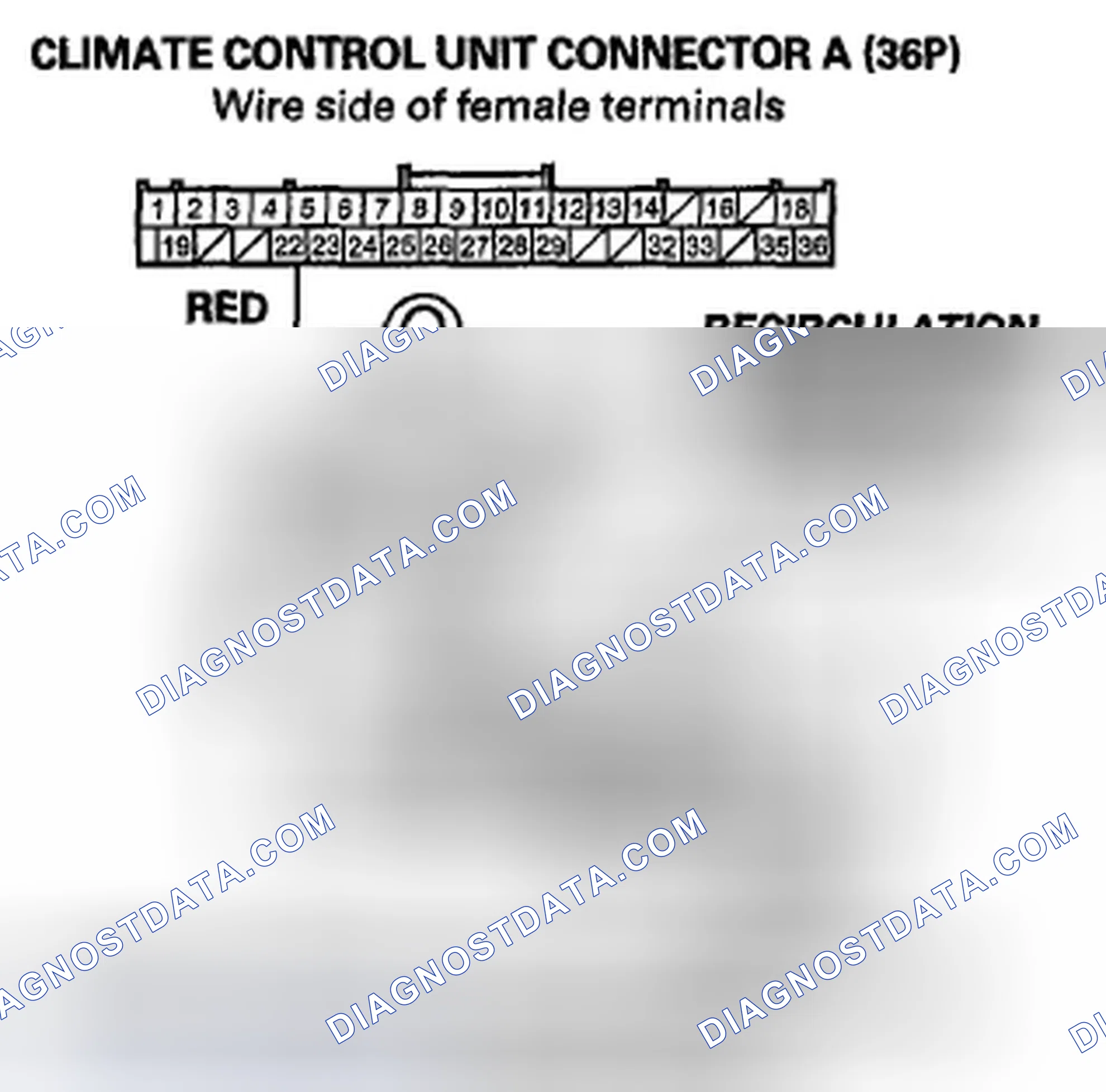 Scheme 39: DTC B1215 or DTC Indicator C and WINDSHIELD DEFROST: An Open or Short In the Recirculation Control M