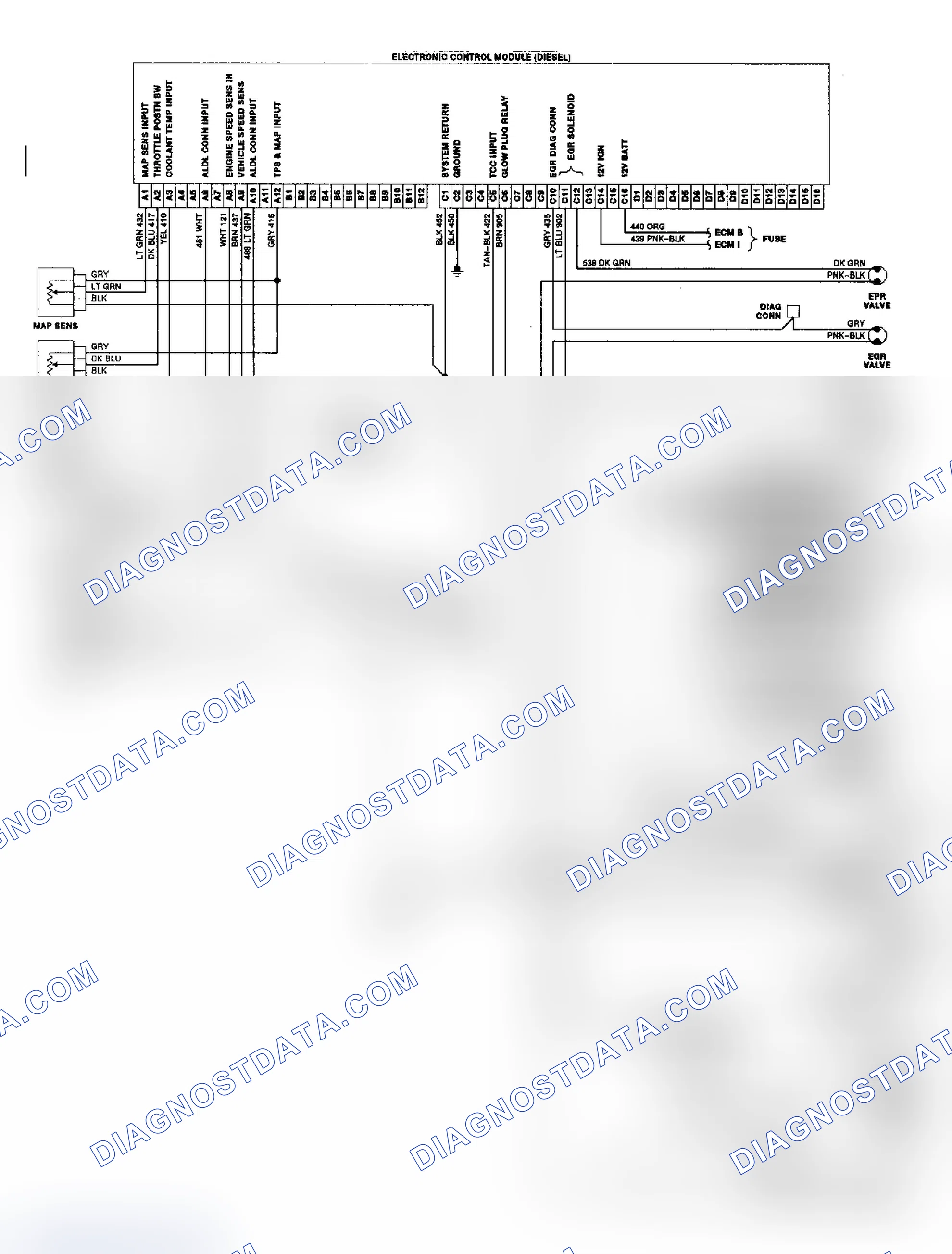 Scheme 244: 6.2L Diesel Electronic Control System Wiring Diagram ("G" Series)