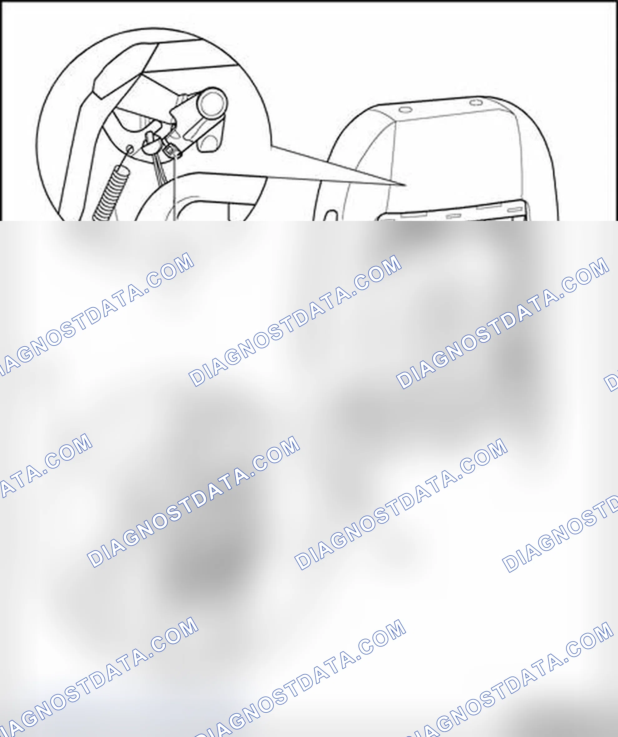 Scheme 262: Microswitch for headrest, assembly overview