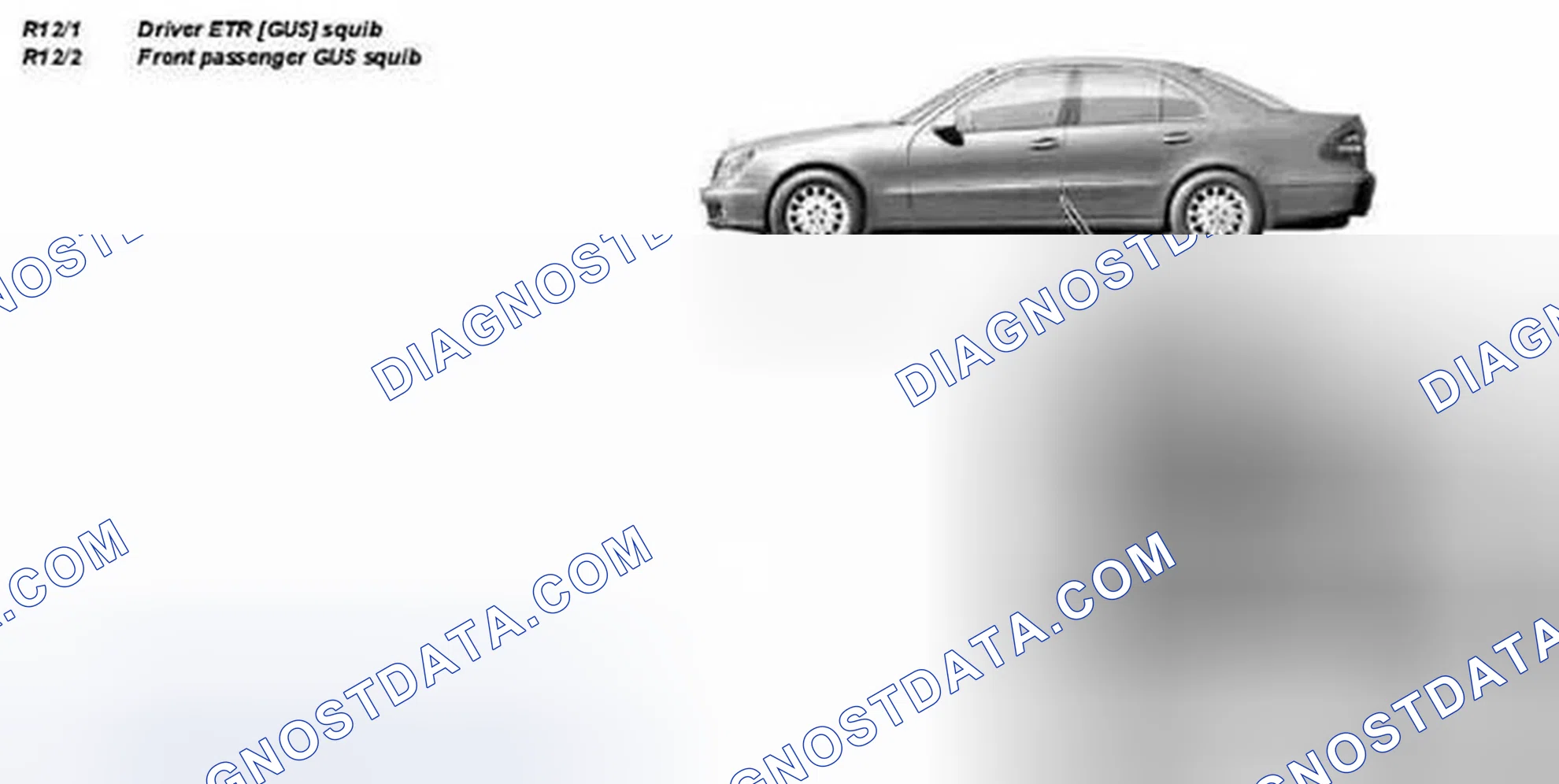 Fig. 50: Identifying Driver ETR Squib And Front Passenger GUS Squib