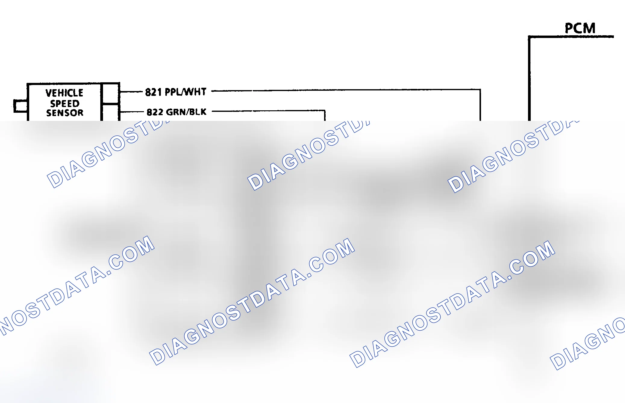 Scheme 251: Code 24 Schematic ("G" Series A/T) Vehicle Speed Sensor Transmission Output Signal
