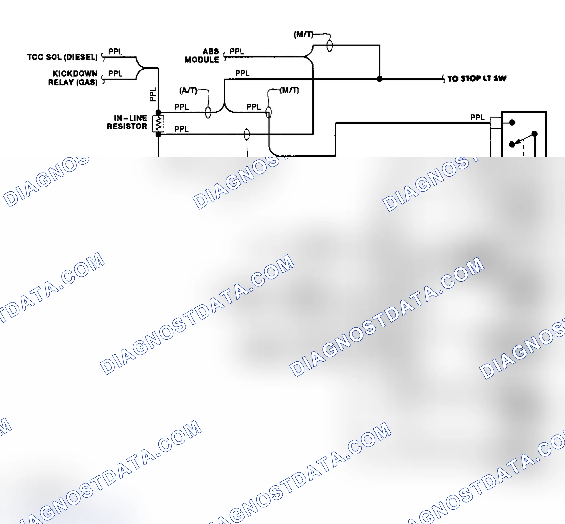 Scheme 4: Transfer Case Circuit (1990)
