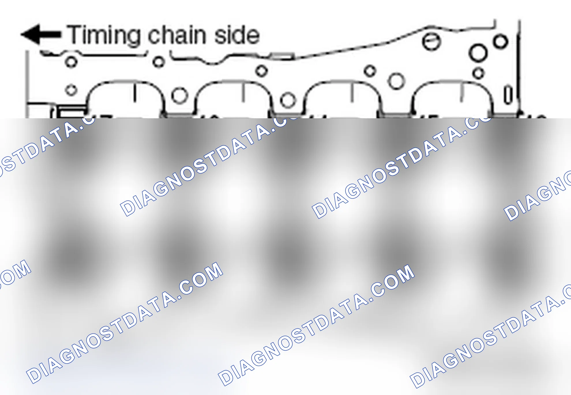 Scheme 663: >> E << CRANKSHAFT BEARING CAP/CRANKSHAFT BEARING CAP BOLT INSTALLATION