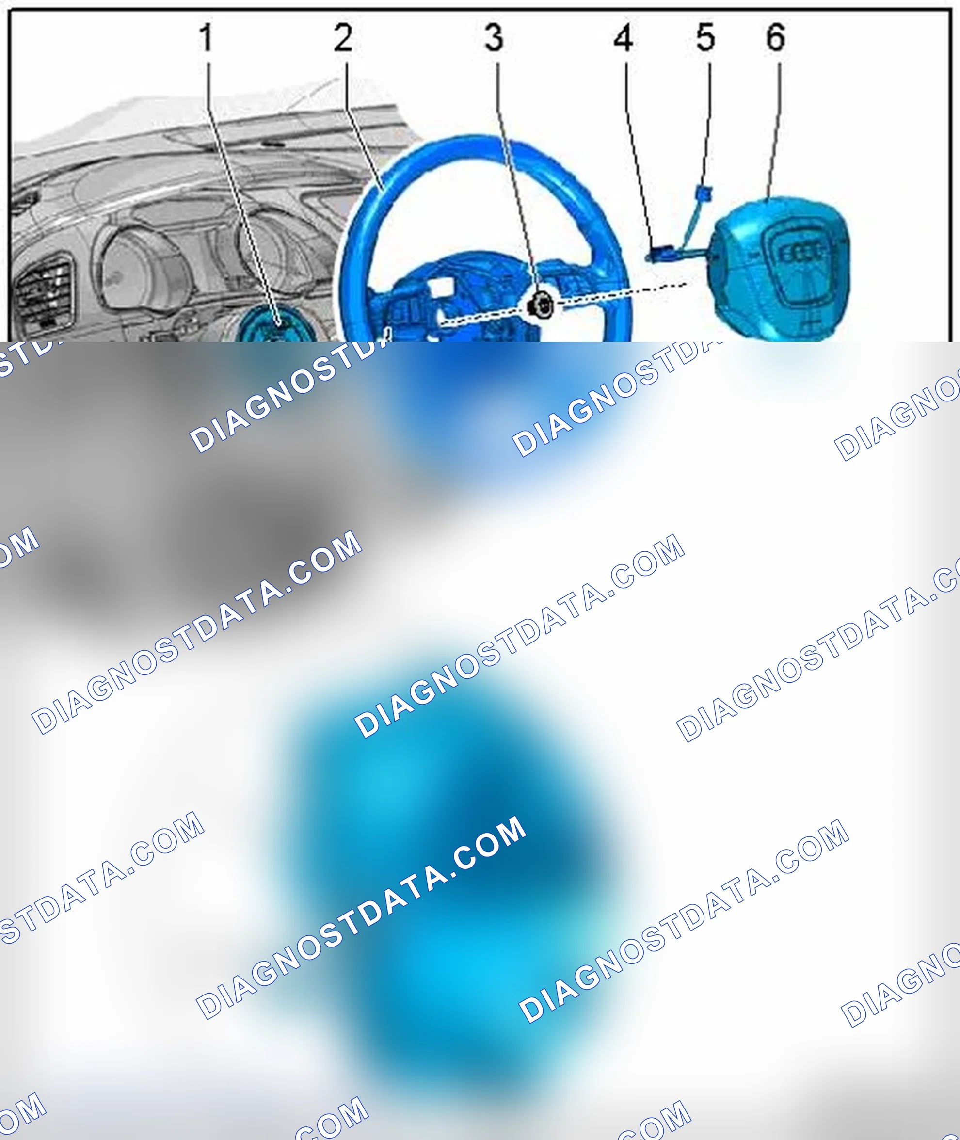 Scheme 144: AIRBAG STEERING WHEEL OVERVIEW