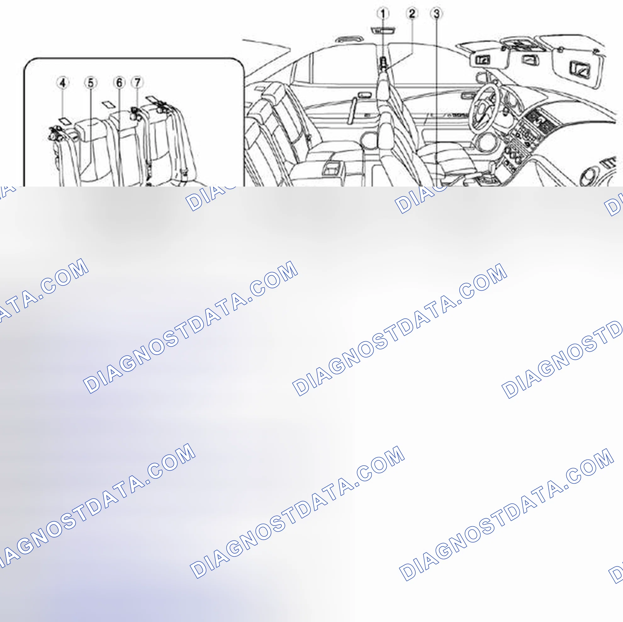 Scheme 1: Identifying Seat Belt Component Locations