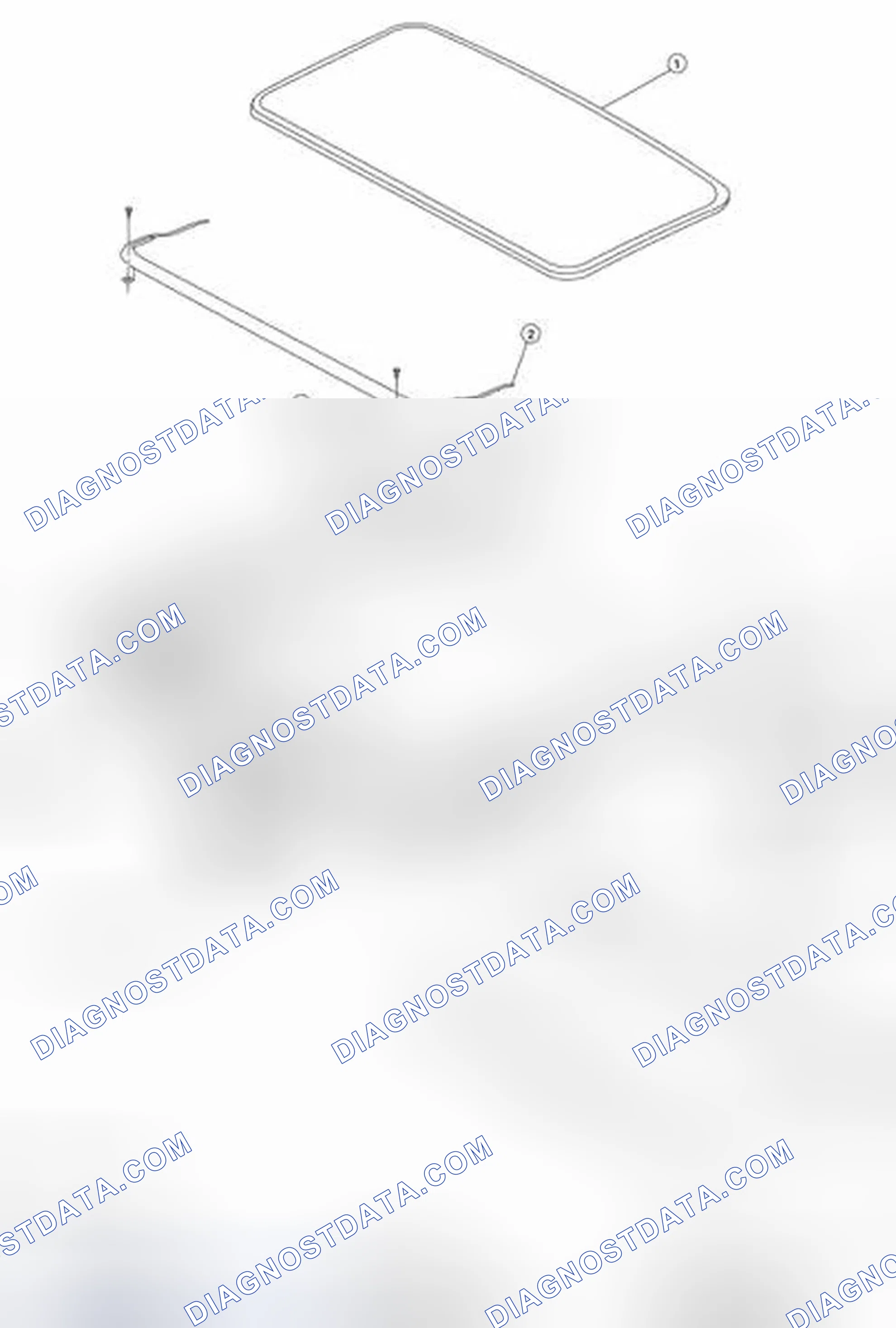 Fig. 22: Exploded View Of Sunroof Components