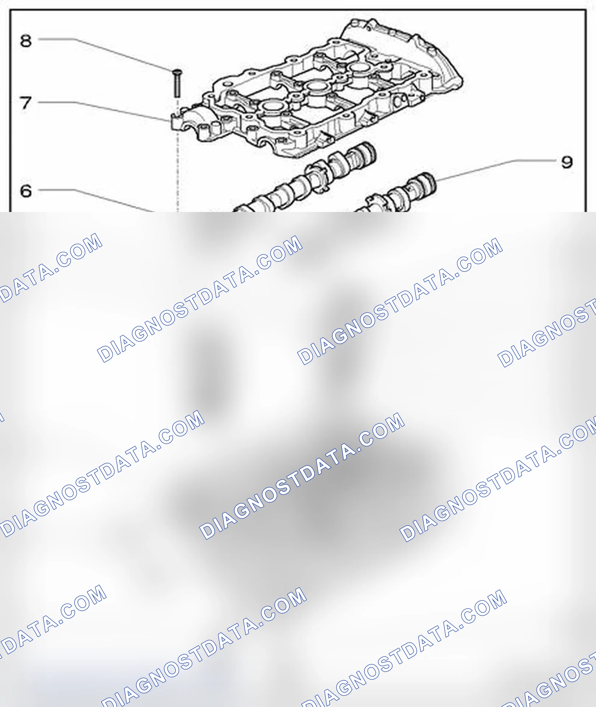 Scheme 578: Valvetrain, component overview