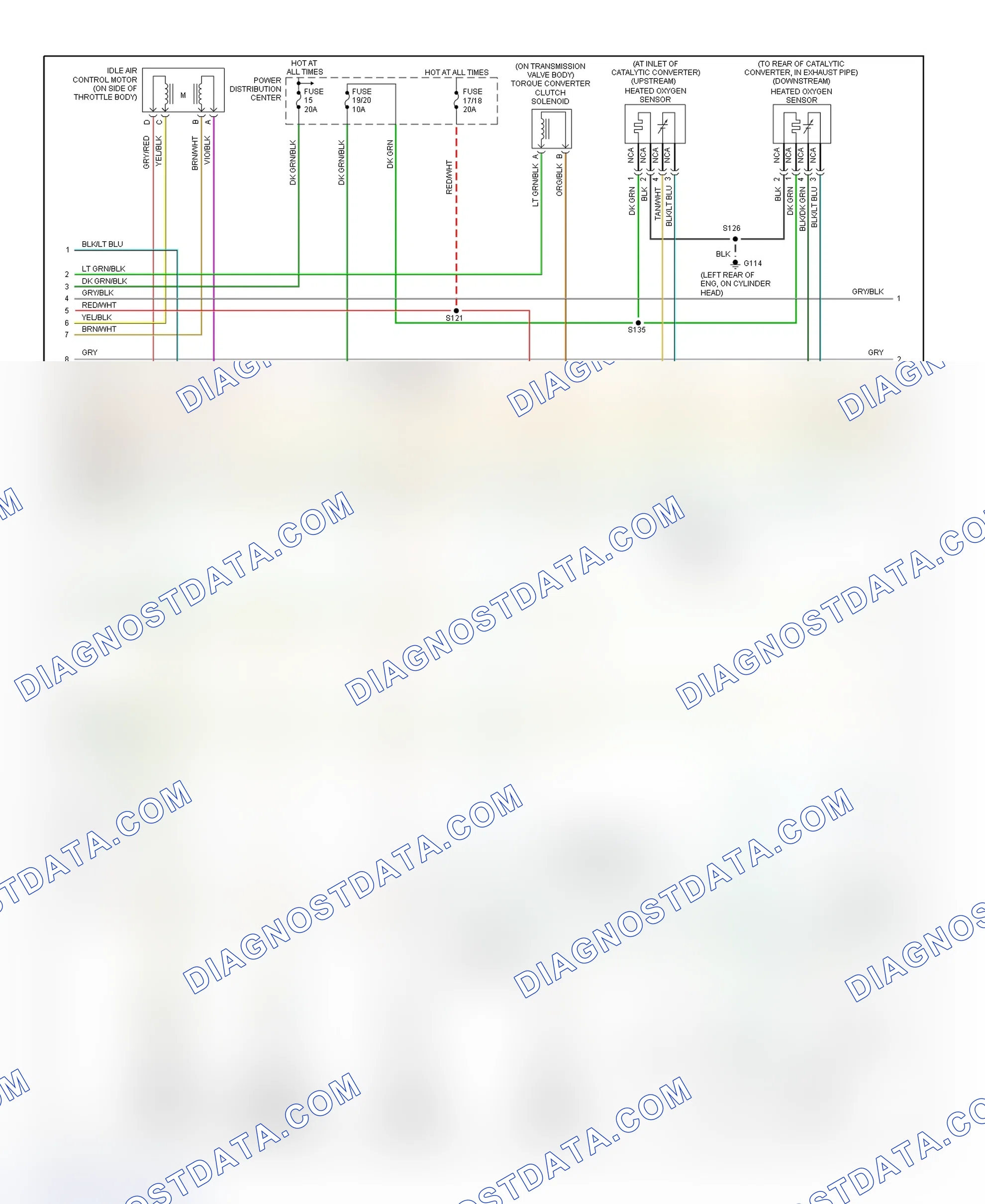 Scheme 53: PCM Wiring Diagram (Ram Van & Ram Wagon - 1500 - 3.9L - 2 Of 3)