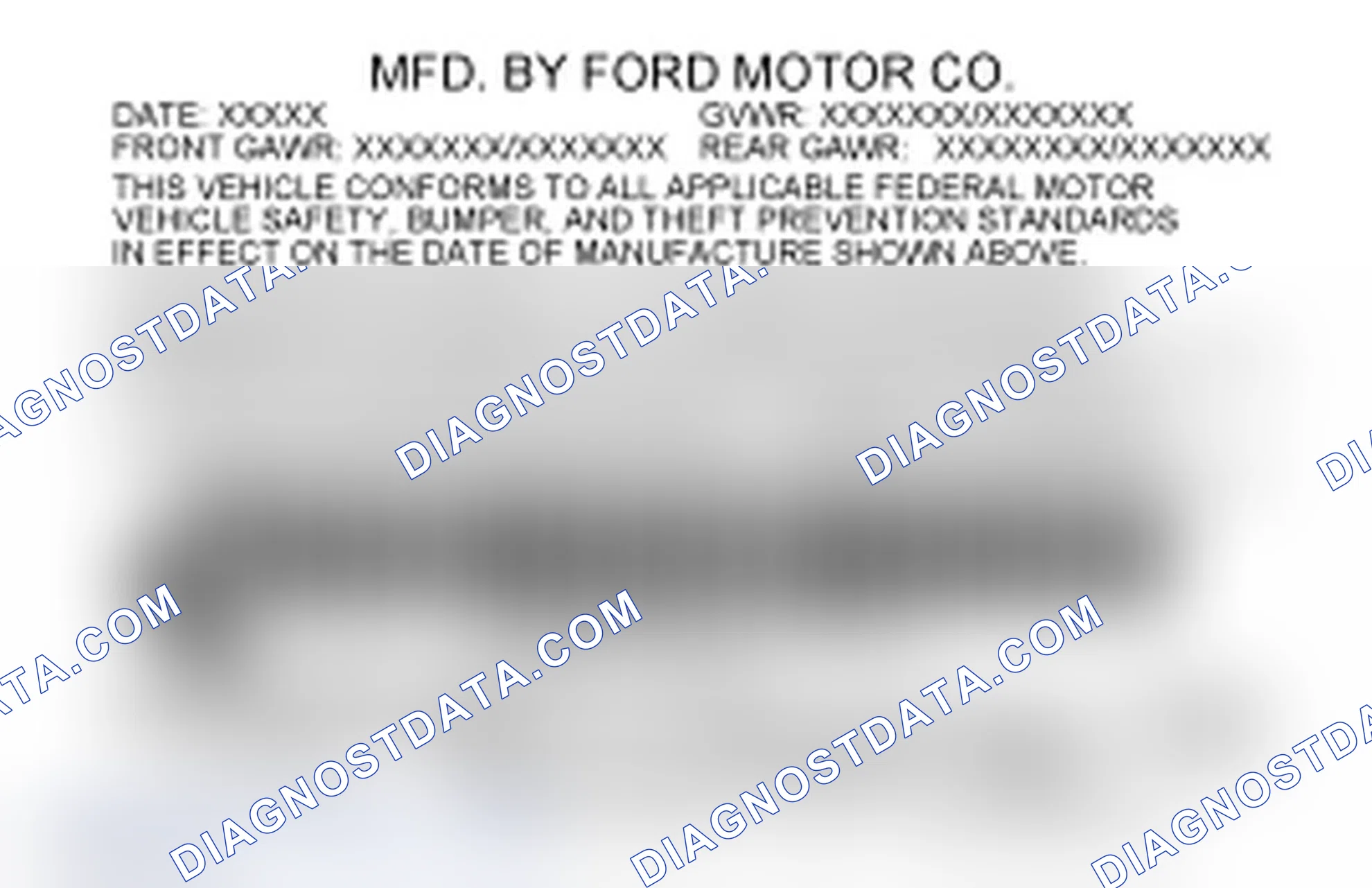 Scheme 13: Vehicle Certification (VC) Label Reference