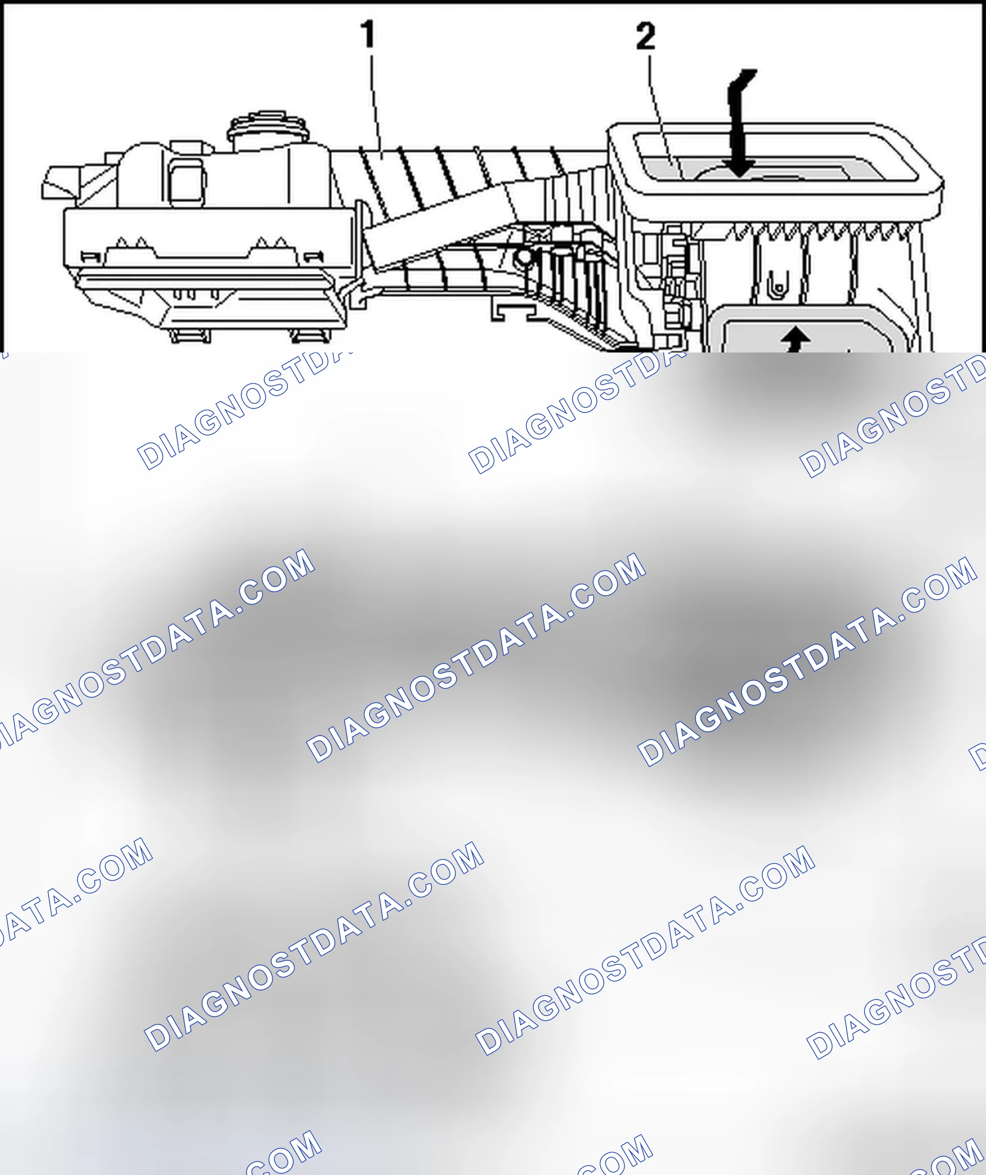 Scheme 2: AIR GUIDE IN EVAPORATOR HOUSING