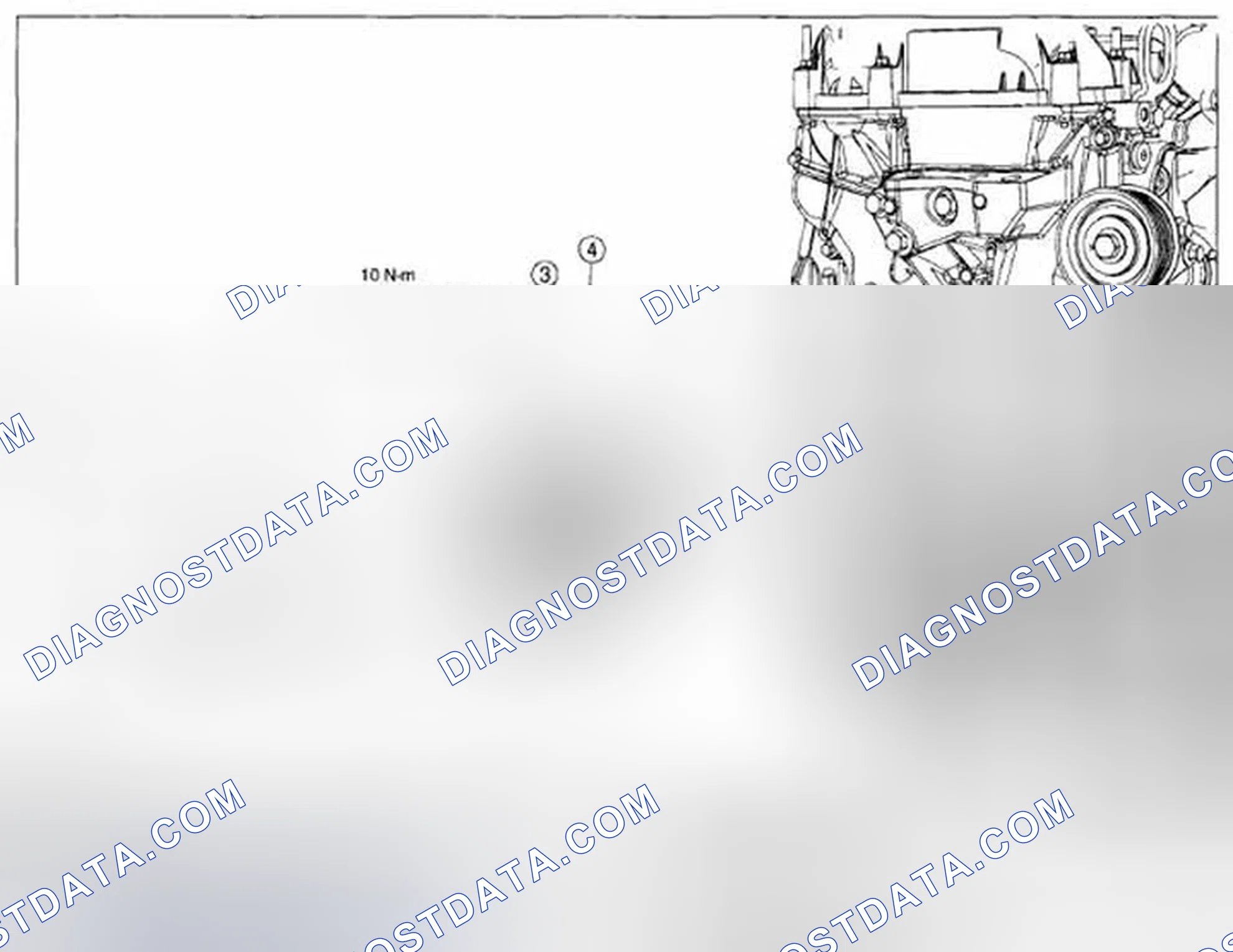 Scheme 4: WATER PUMP REMOVAL/INSTALLATION - 2.5L