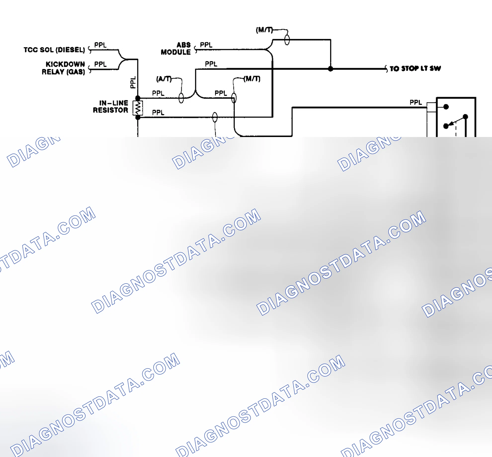 Scheme 4: Transfer Case Circuit (1990)